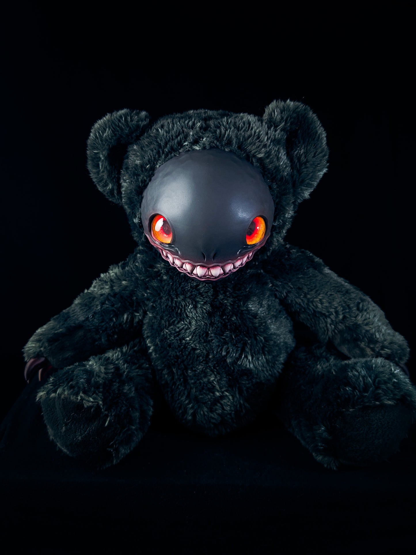 Dark Delight: FRIEND - CRYPTCRITZ Handcrafted Alien Art Doll Plush Toy for Cosmic Dreamers