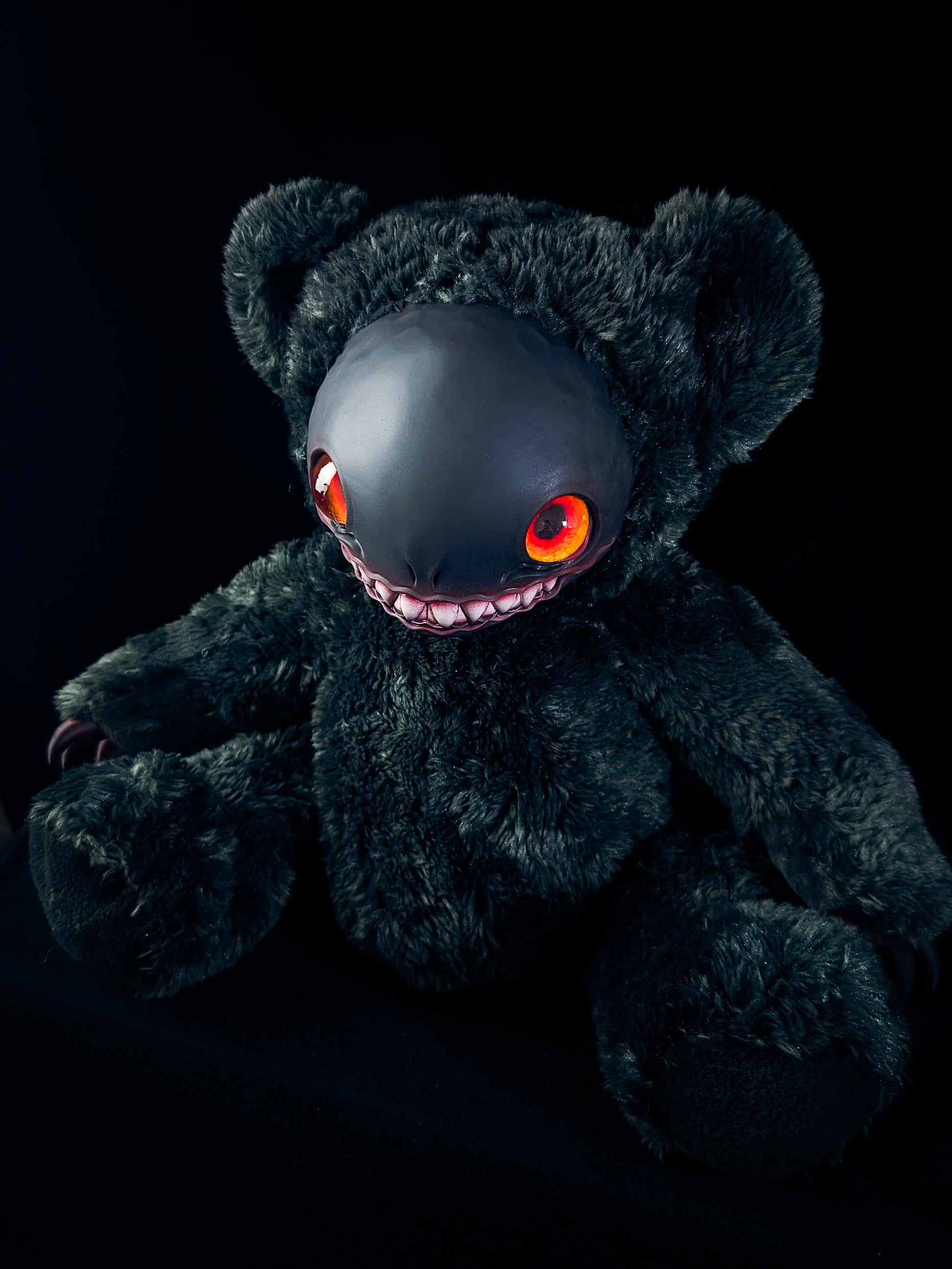 Dark Delight: FRIEND - CRYPTCRITZ Handcrafted Alien Art Doll Plush Toy for Cosmic Dreamers