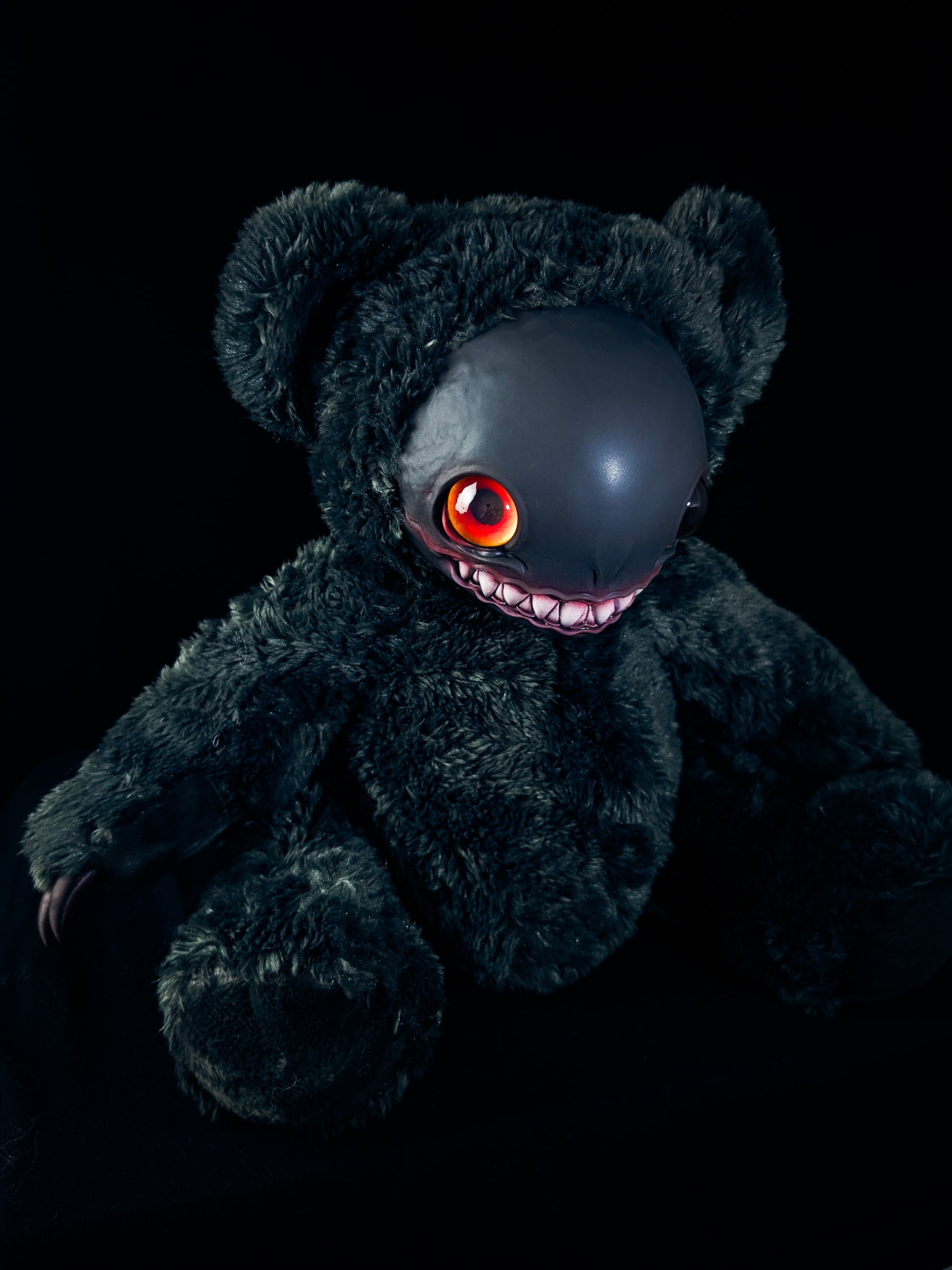 Dark Delight: FRIEND - CRYPTCRITZ Handcrafted Alien Art Doll Plush Toy for Cosmic Dreamers