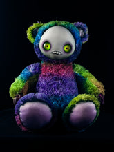 Load image into Gallery viewer, Psychedelic Haze: JITTERS - CRYPTCRITS Handcrafted Creepy Monster Art Doll Plush Toy for Unhinged Individuals
