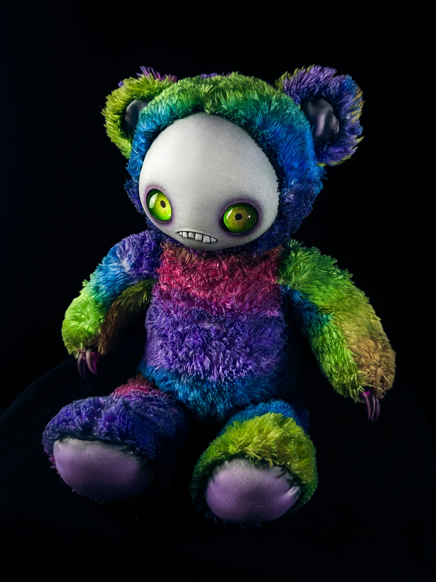 Psychedelic Haze: JITTERS - CRYPTCRITS Handcrafted Creepy Monster Art Doll Plush Toy for Unhinged Individuals