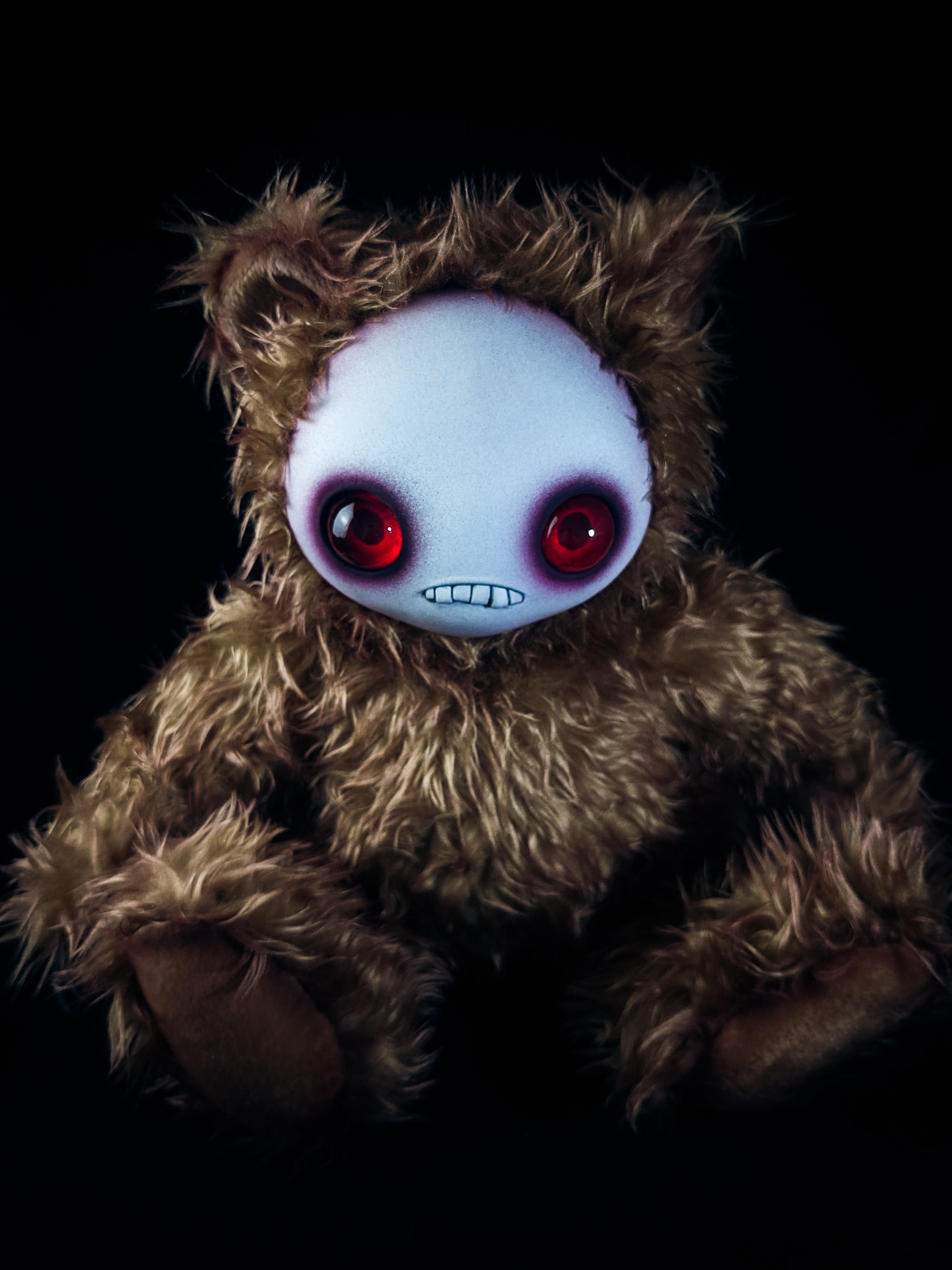 Teething Pains: JITTERS - CRYPTCRITZ Handcrafted Creepy Monster Art Doll Plush Toy for Unhinged Individuals