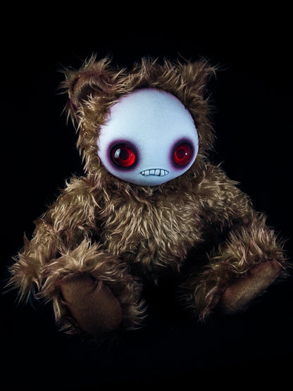 Teething Pains: JITTERS - CRYPTCRITZ Handcrafted Creepy Monster Art Doll Plush Toy for Unhinged Individuals