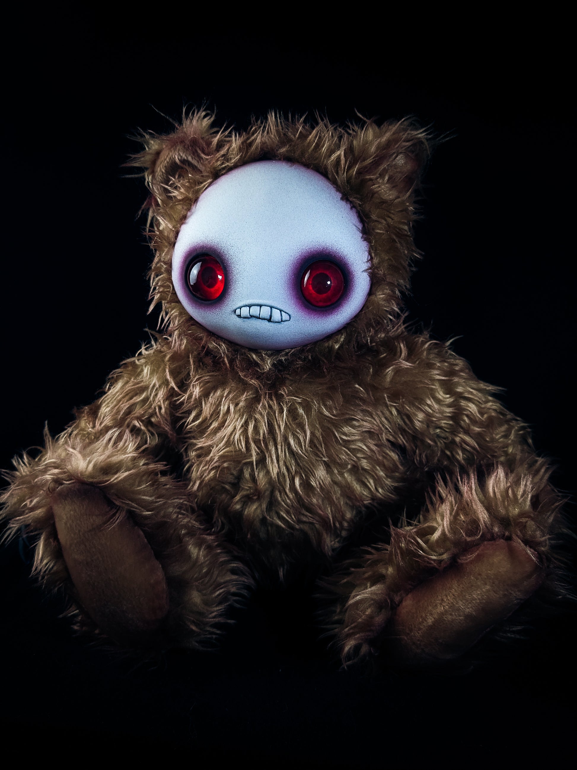 Teething Pains: JITTERS - CRYPTCRITZ Handcrafted Creepy Monster Art Doll Plush Toy for Unhinged Individuals