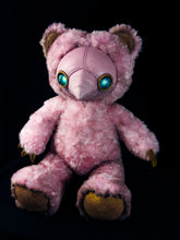 Load image into Gallery viewer, Pink Presence: AMBROISE - CRYPTCRITZ Handcrafted Creepy Cute Plague Doctor Art Doll Plush Toy for Eccentric Souls
