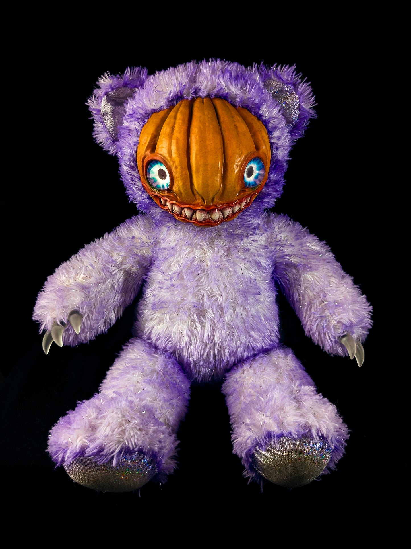 Purple Pumpkin: HAUNTVESTER - CRYPTCRITZ Handcrafted Creepy Cute Halloween Pumpkin Art Doll Plush Toy for Spooky Souls