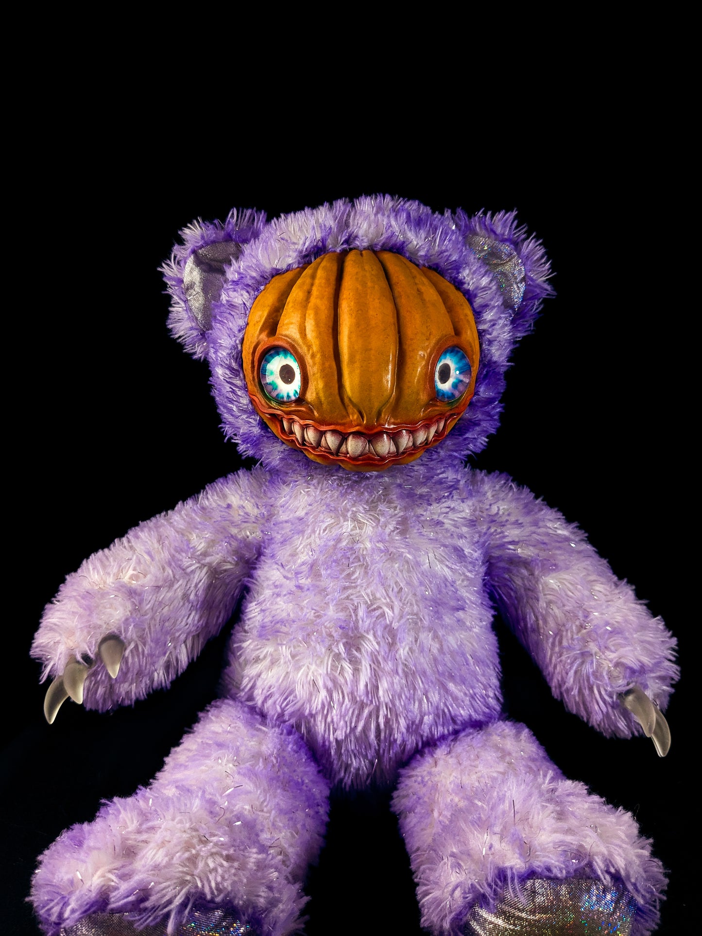 Purple Pumpkin: HAUNTVESTER - CRYPTCRITZ Handcrafted Creepy Cute Halloween Pumpkin Art Doll Plush Toy for Spooky Souls