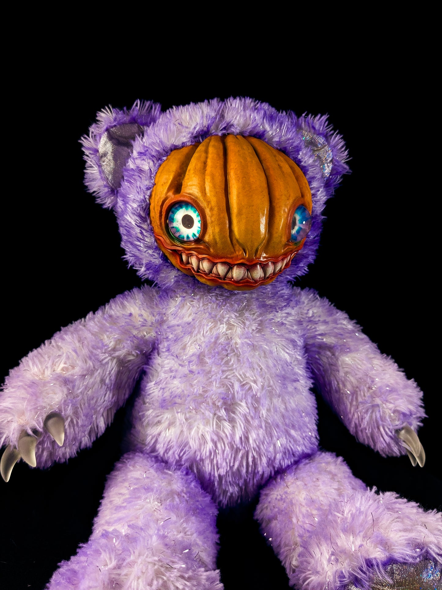 Purple Pumpkin: HAUNTVESTER - CRYPTCRITZ Handcrafted Creepy Cute Halloween Pumpkin Art Doll Plush Toy for Spooky Souls