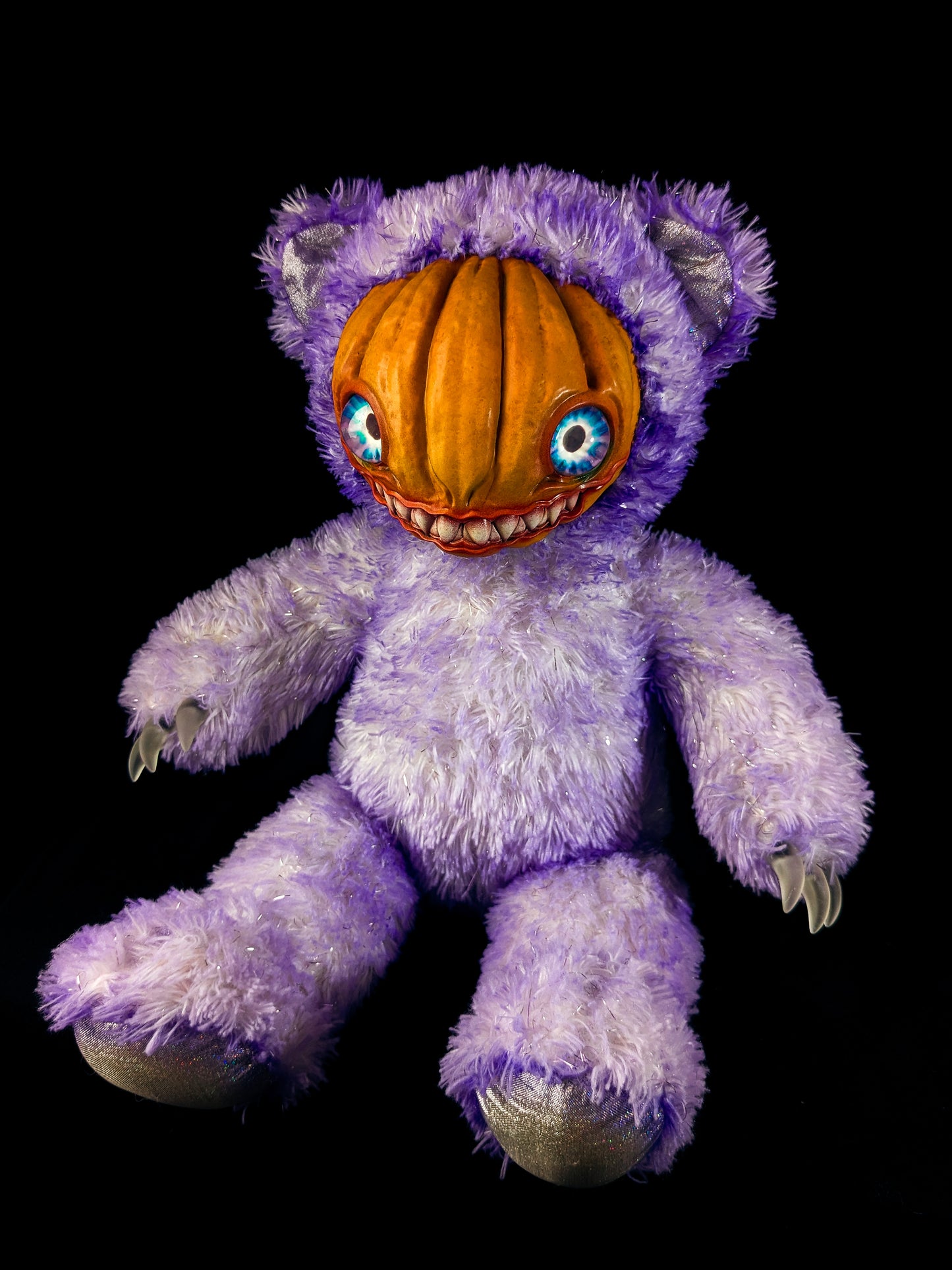 Purple Pumpkin: HAUNTVESTER - CRYPTCRITZ Handcrafted Creepy Cute Halloween Pumpkin Art Doll Plush Toy for Spooky Souls