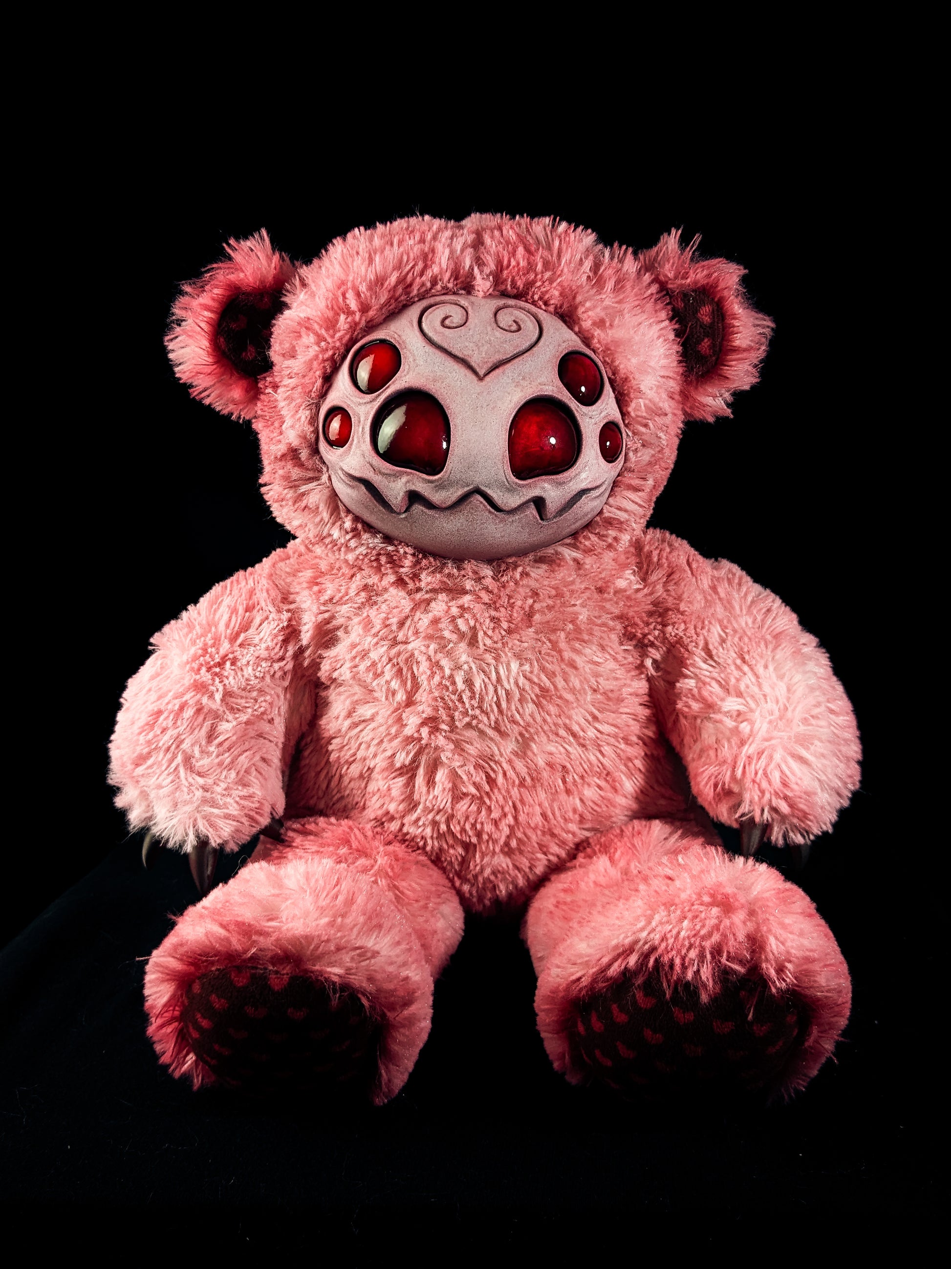 Sanguine Spinner: ARAKOBE - CRYPTCRITZ Handmade Plush Toy Art Doll for Art Enthusiasts