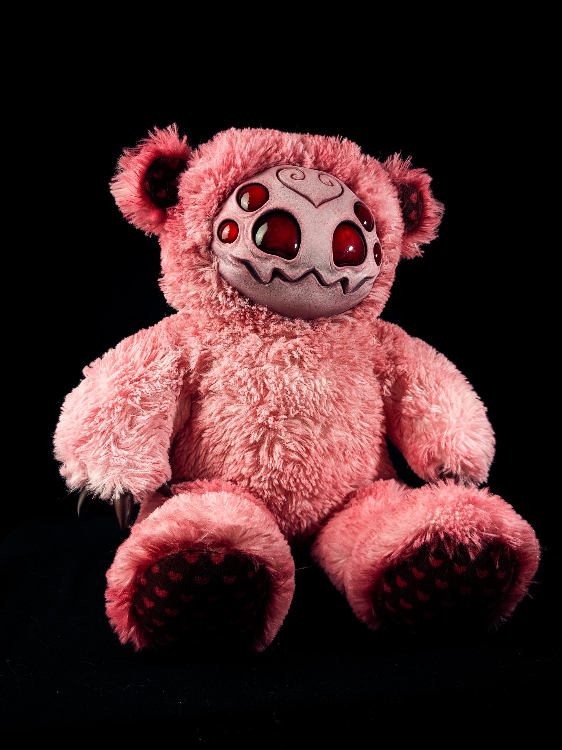 Sanguine Spinner: ARAKOBE - CRYPTCRITZ Handmade Plush Toy Art Doll for Art Enthusiasts