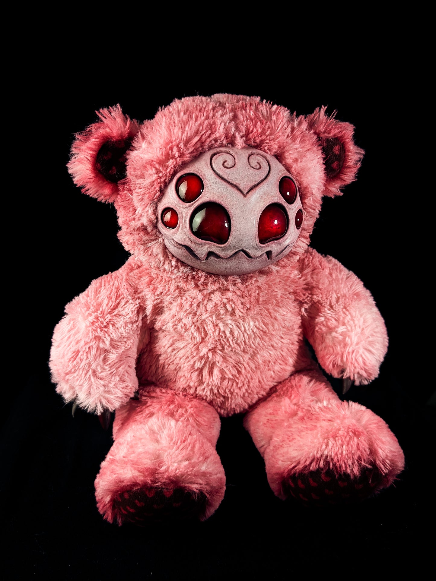 Sanguine Spinner: ARAKOBE - CRYPTCRITZ Handmade Plush Toy Art Doll for Art Enthusiasts