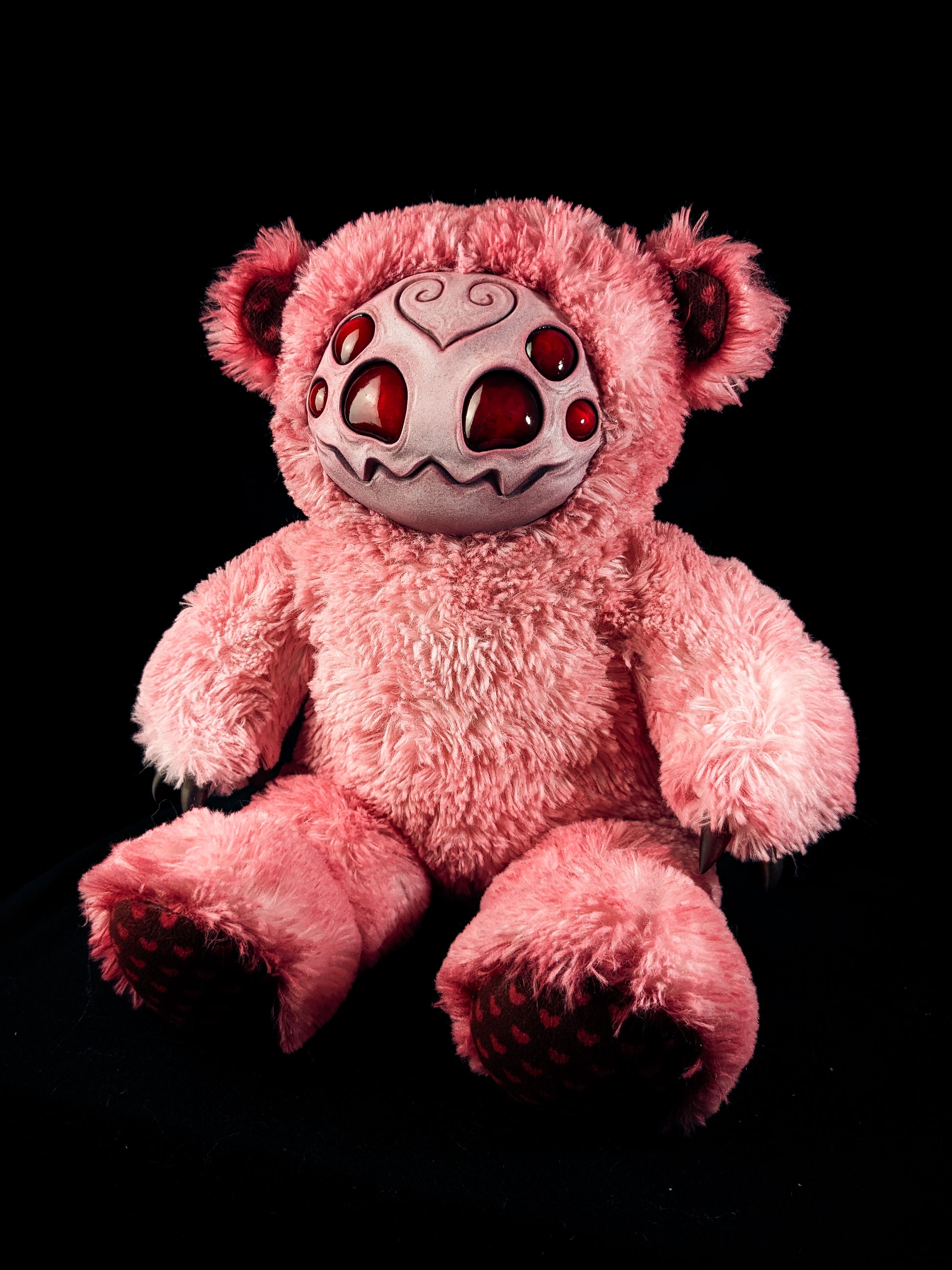 Sanguine Spinner: ARAKOBE - CRYPTCRITZ Handmade Plush Toy Art Doll for Art Enthusiasts