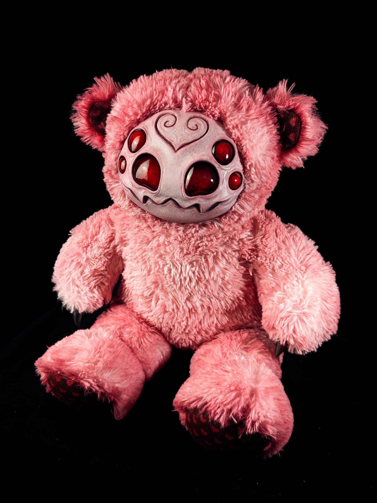 Sanguine Spinner: ARAKOBE - CRYPTCRITZ Handmade Plush Toy Art Doll for Art Enthusiasts