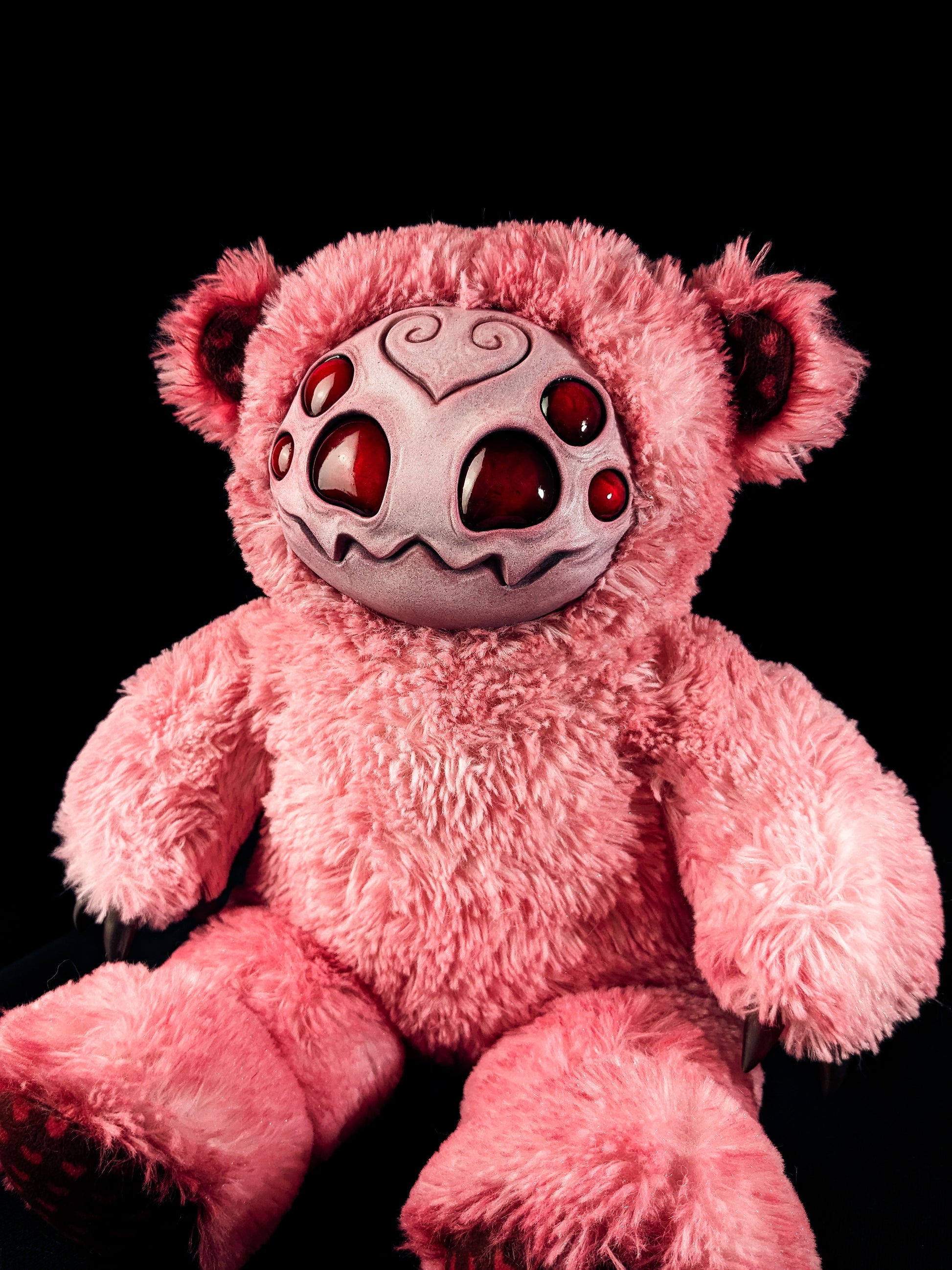 Sanguine Spinner: ARAKOBE - CRYPTCRITZ Handmade Plush Toy Art Doll for Art Enthusiasts