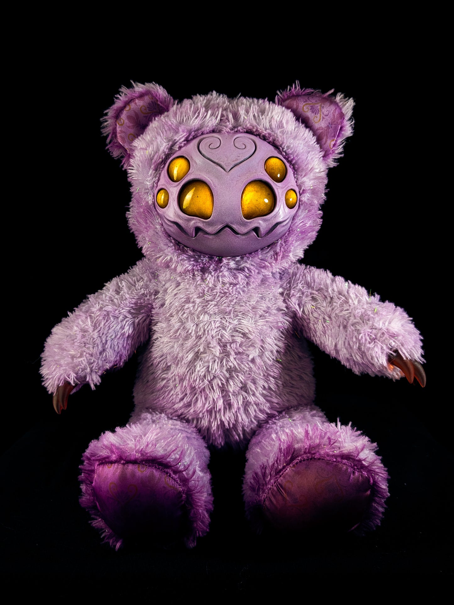 Purple Pincer: ARAKOBE - CRYPTCRITZ Handmade Plush Toy Art Doll for Art Enthusiasts