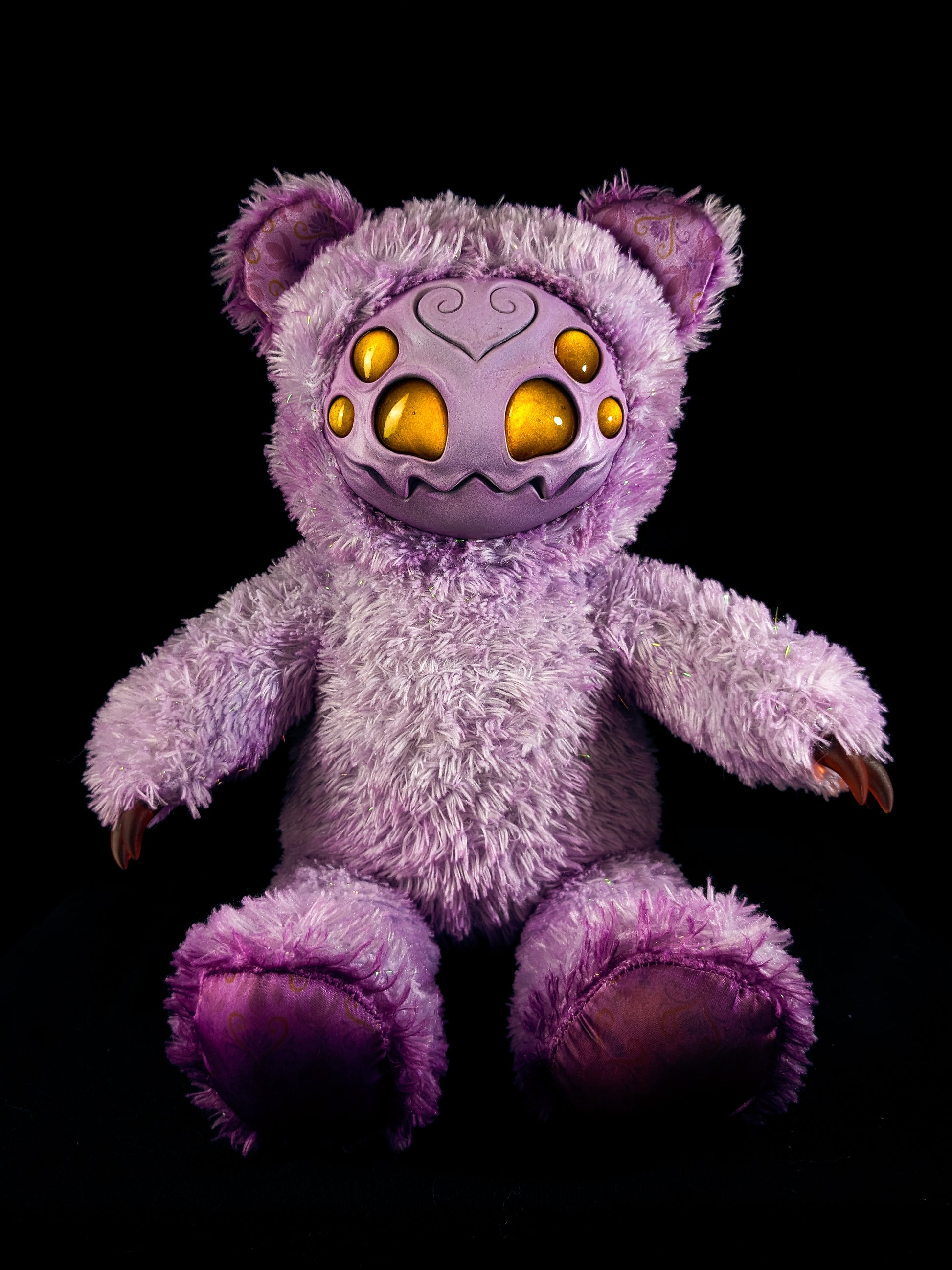 Purple Pincer: ARAKOBE - CRYPTCRITZ Handmade Plush Toy Art Doll for Art Enthusiasts