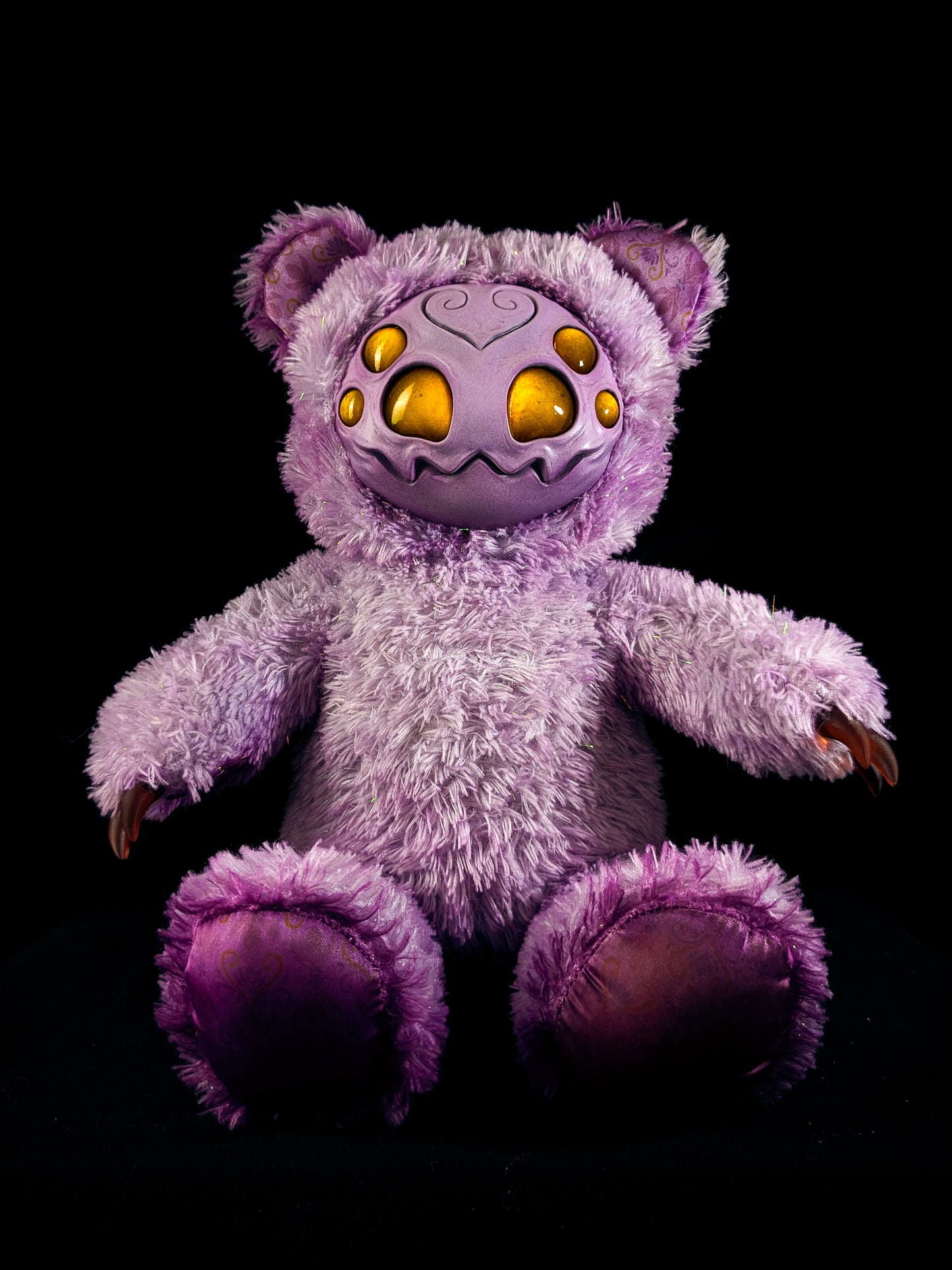 Purple Pincer: ARAKOBE - CRYPTCRITZ Handmade Plush Toy Art Doll for Art Enthusiasts