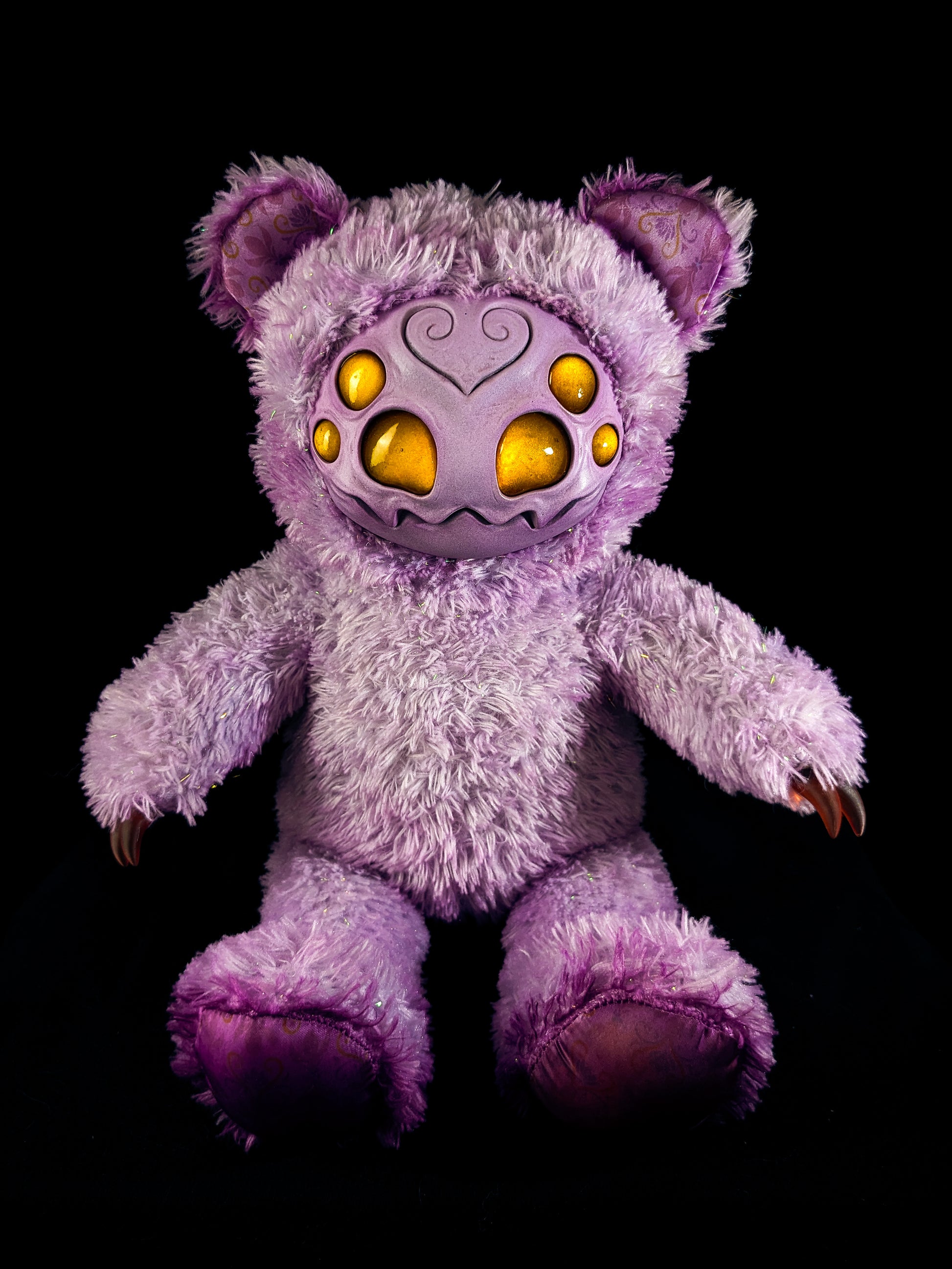 Purple Pincer: ARAKOBE - CRYPTCRITZ Handmade Plush Toy Art Doll for Art Enthusiasts