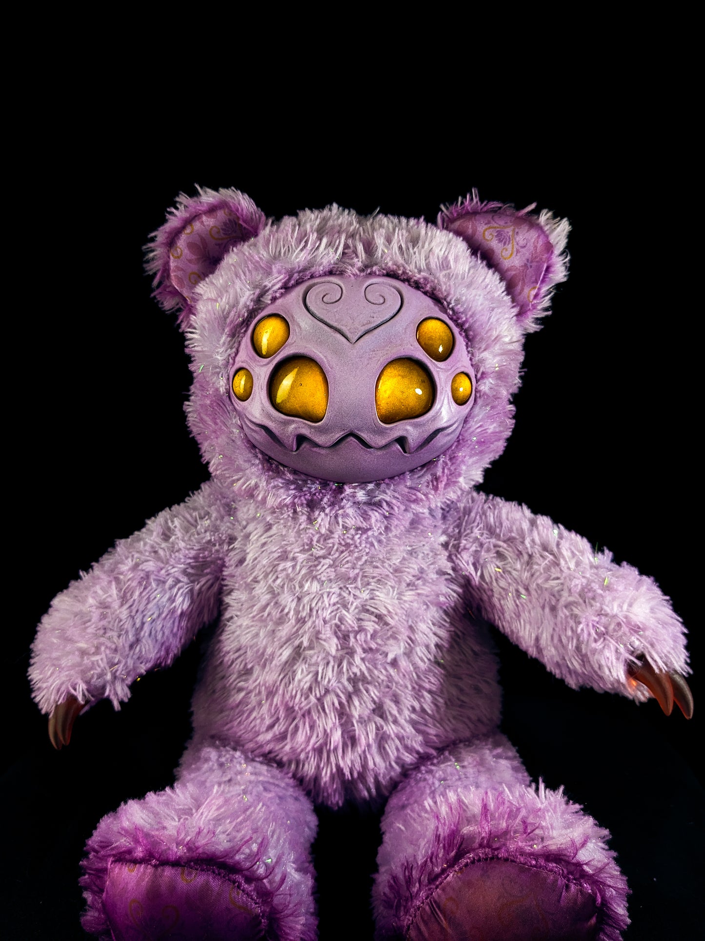 Purple Pincer: ARAKOBE - CRYPTCRITZ Handmade Plush Toy Art Doll for Art Enthusiasts