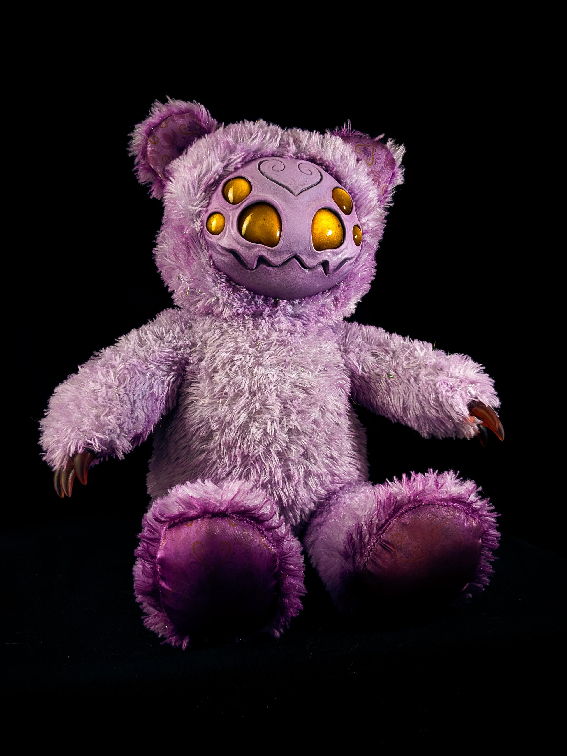 Purple Pincer: ARAKOBE - CRYPTCRITZ Handmade Plush Toy Art Doll for Art Enthusiasts