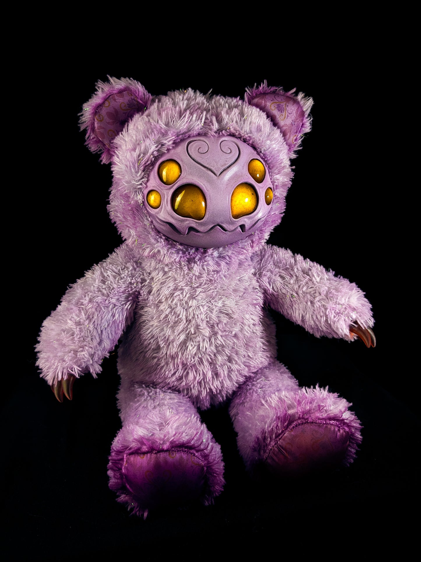 Purple Pincer: ARAKOBE - CRYPTCRITZ Handmade Plush Toy Art Doll for Art Enthusiasts