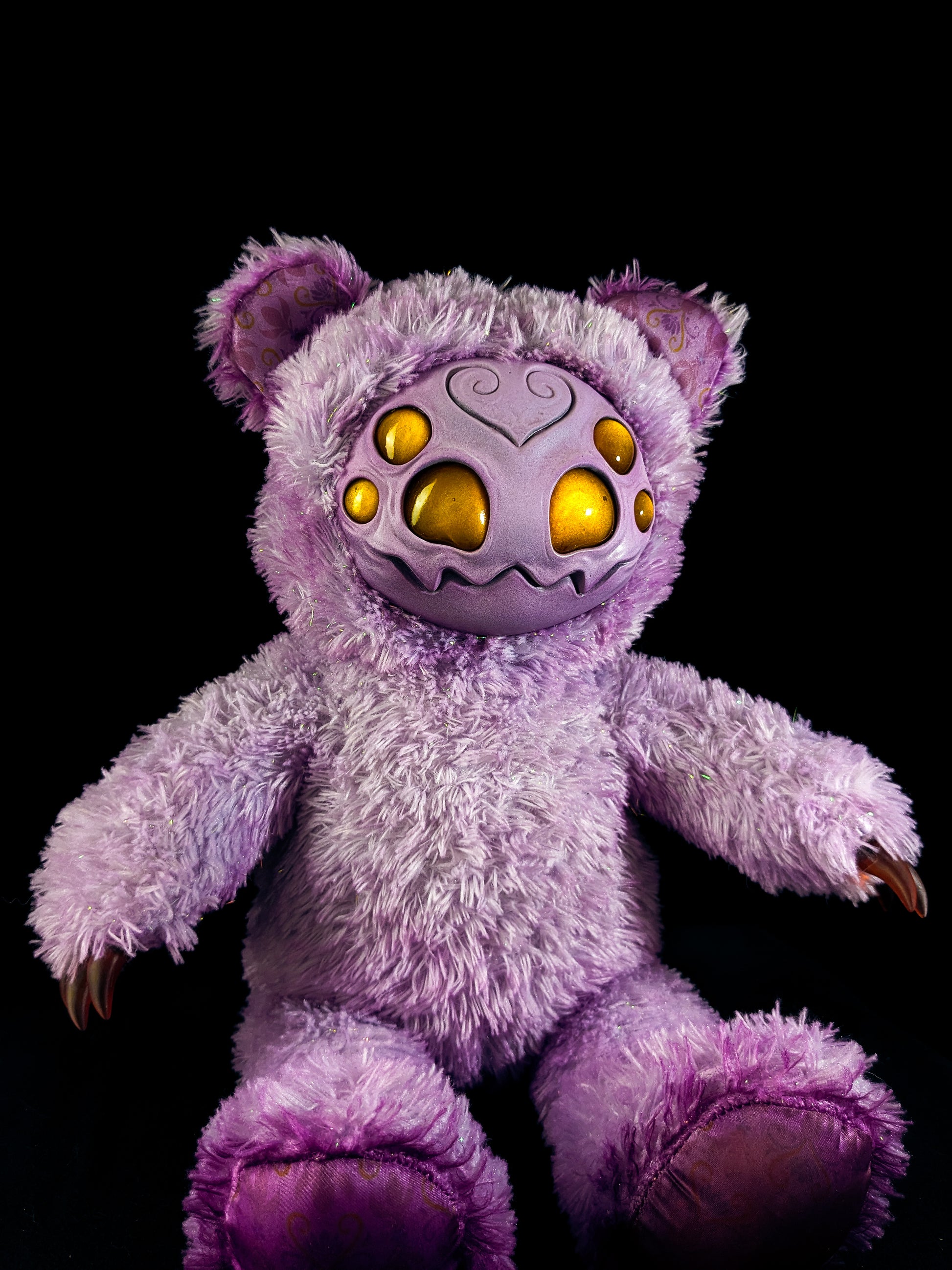 Purple Pincer: ARAKOBE - CRYPTCRITZ Handmade Plush Toy Art Doll for Art Enthusiasts