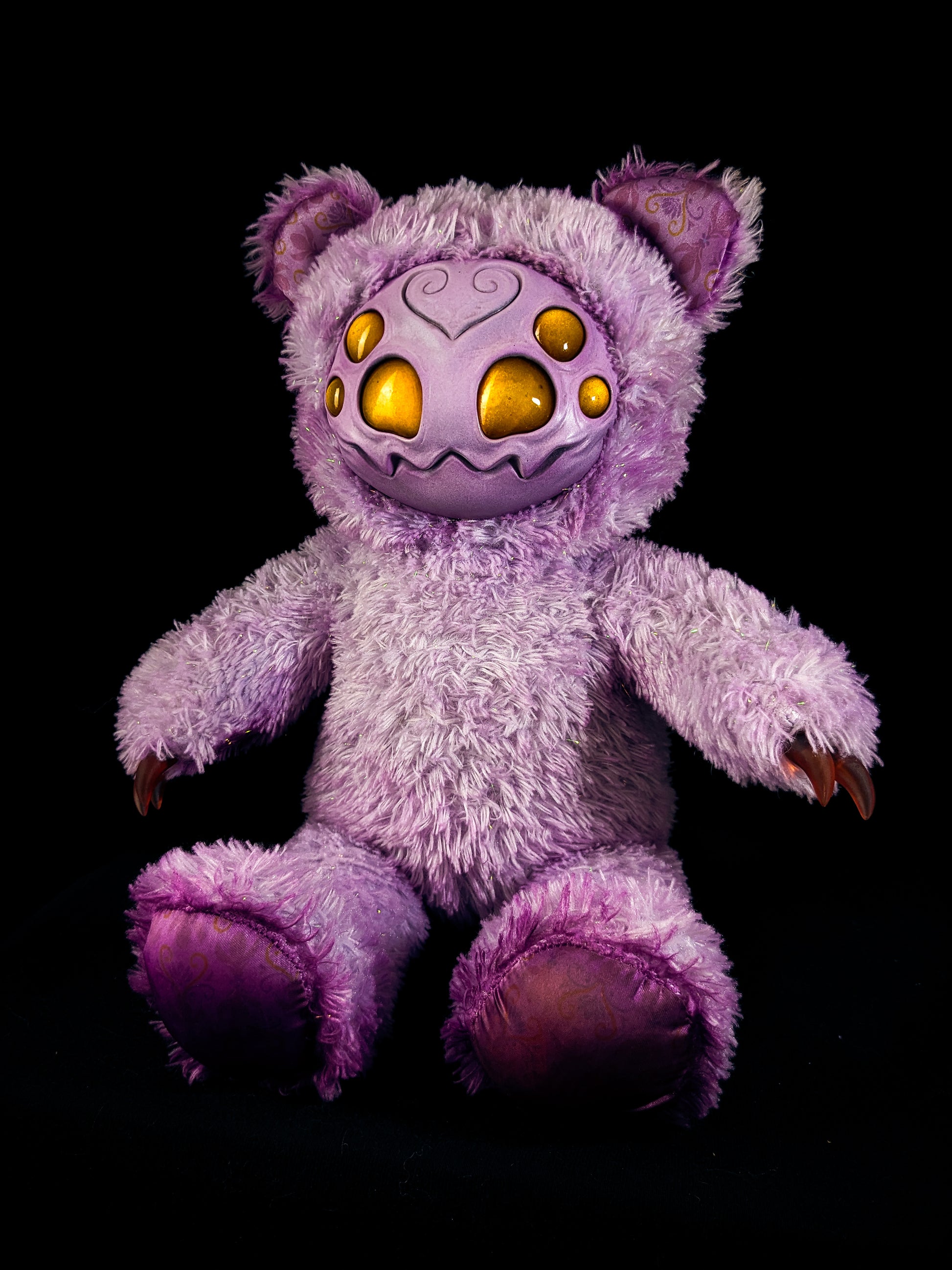 Purple Pincer: ARAKOBE - CRYPTCRITZ Handmade Plush Toy Art Doll for Art Enthusiasts