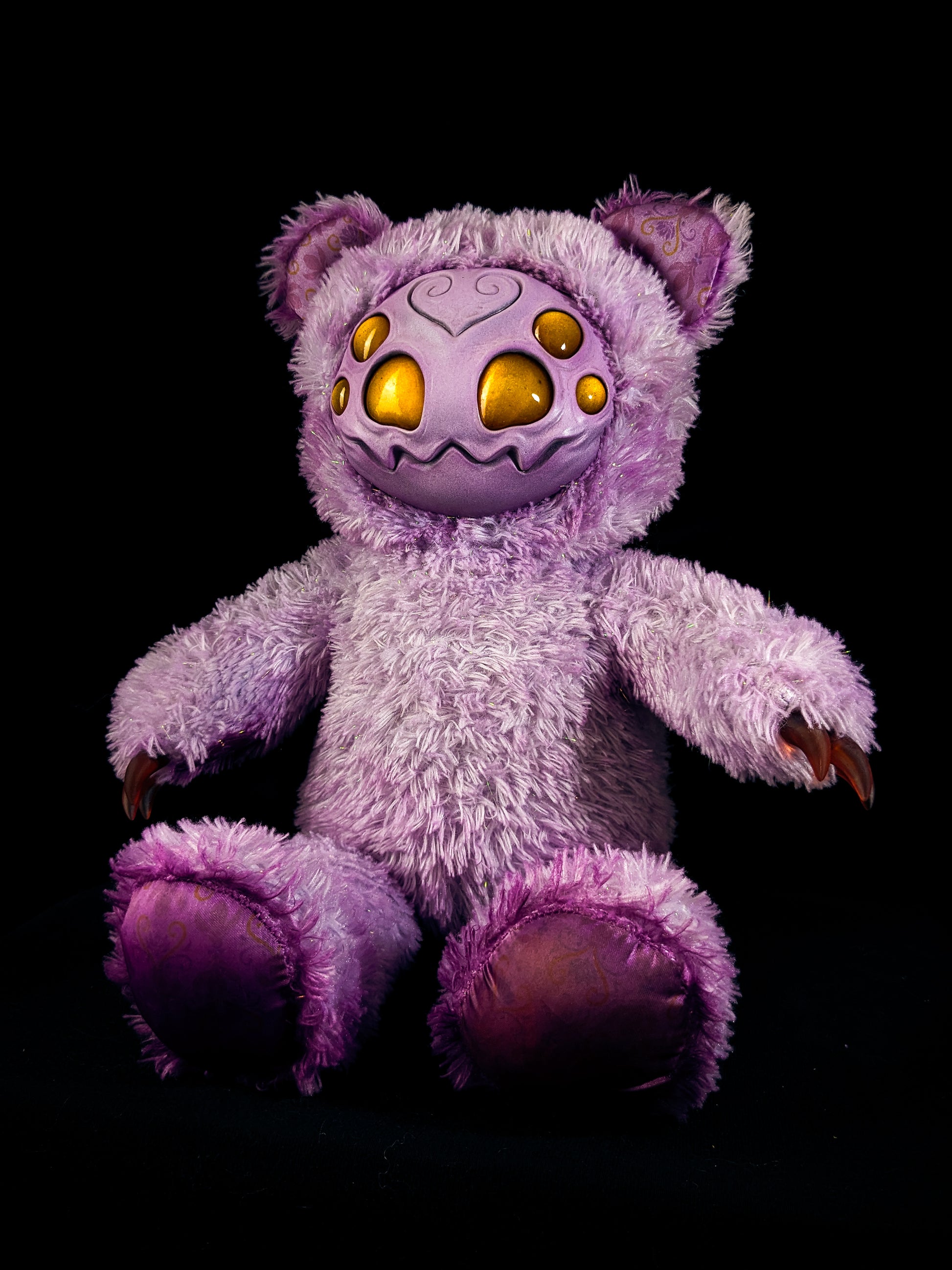 Purple Pincer: ARAKOBE - CRYPTCRITZ Handmade Plush Toy Art Doll for Art Enthusiasts