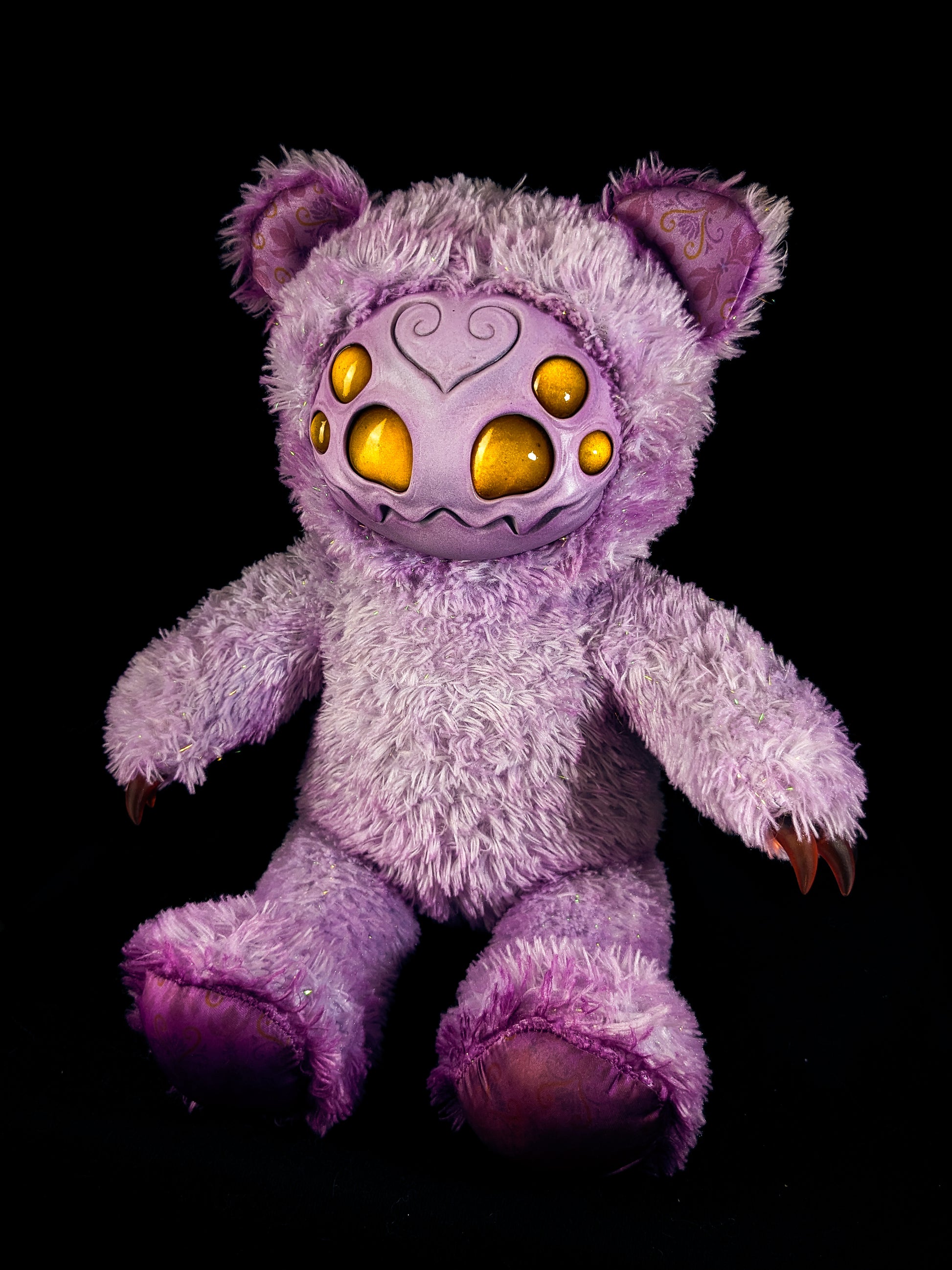 Purple Pincer: ARAKOBE - CRYPTCRITZ Handmade Plush Toy Art Doll for Art Enthusiasts