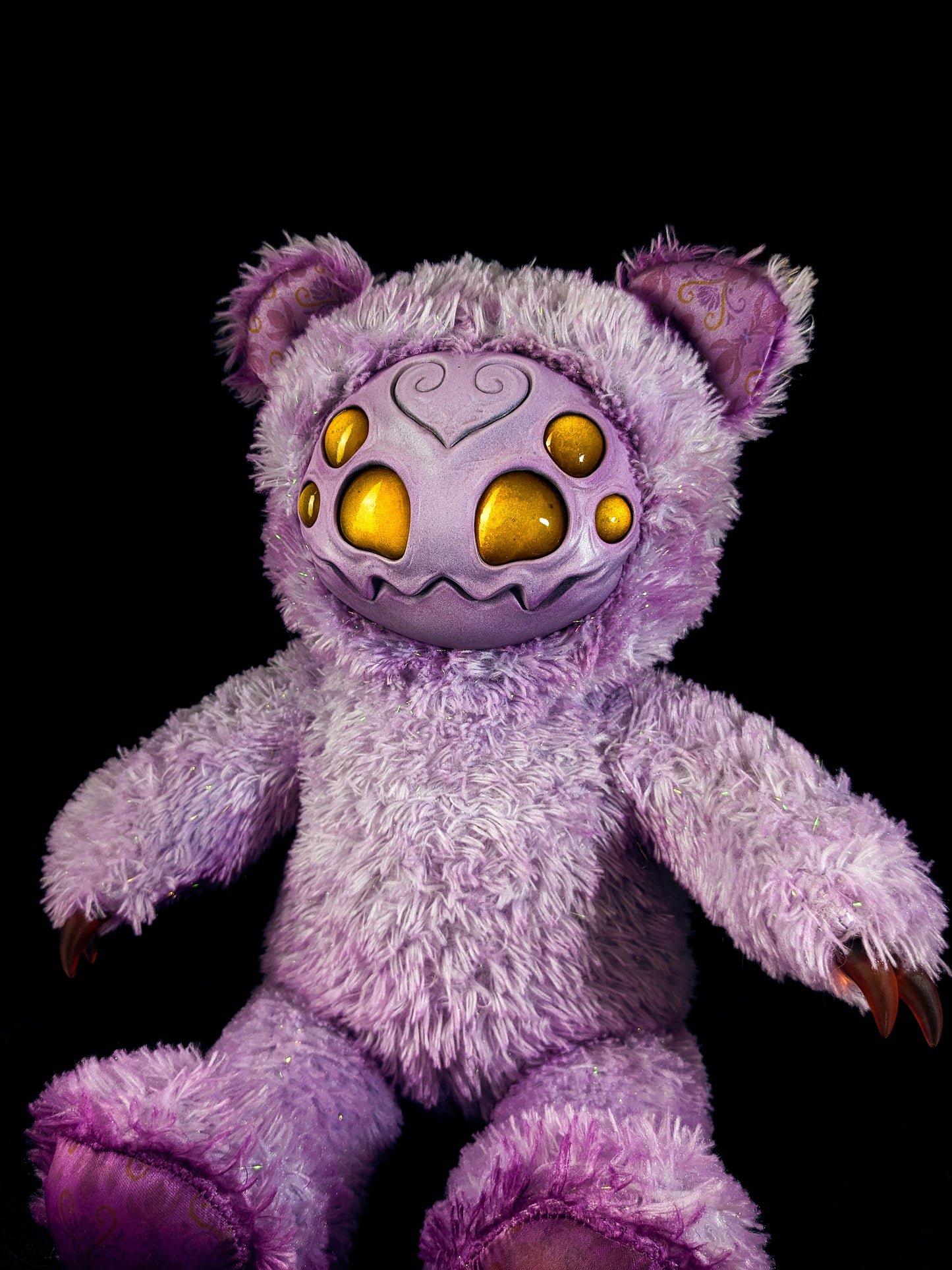 Purple Pincer: ARAKOBE - CRYPTCRITZ Handmade Plush Toy Art Doll for Art Enthusiasts