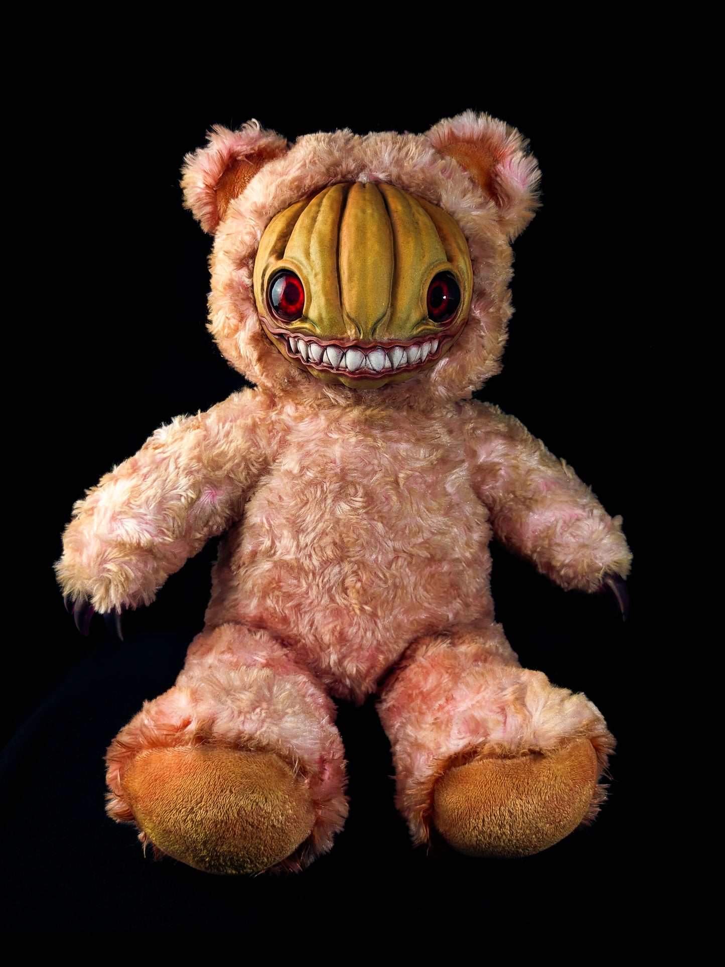 Pumpkin Spite: HAUNTVESTER - CRYPTCRITZ Handcrafted Creepy Cute Halloween Pumpkin Art Doll Plush Toy for Spooky Souls