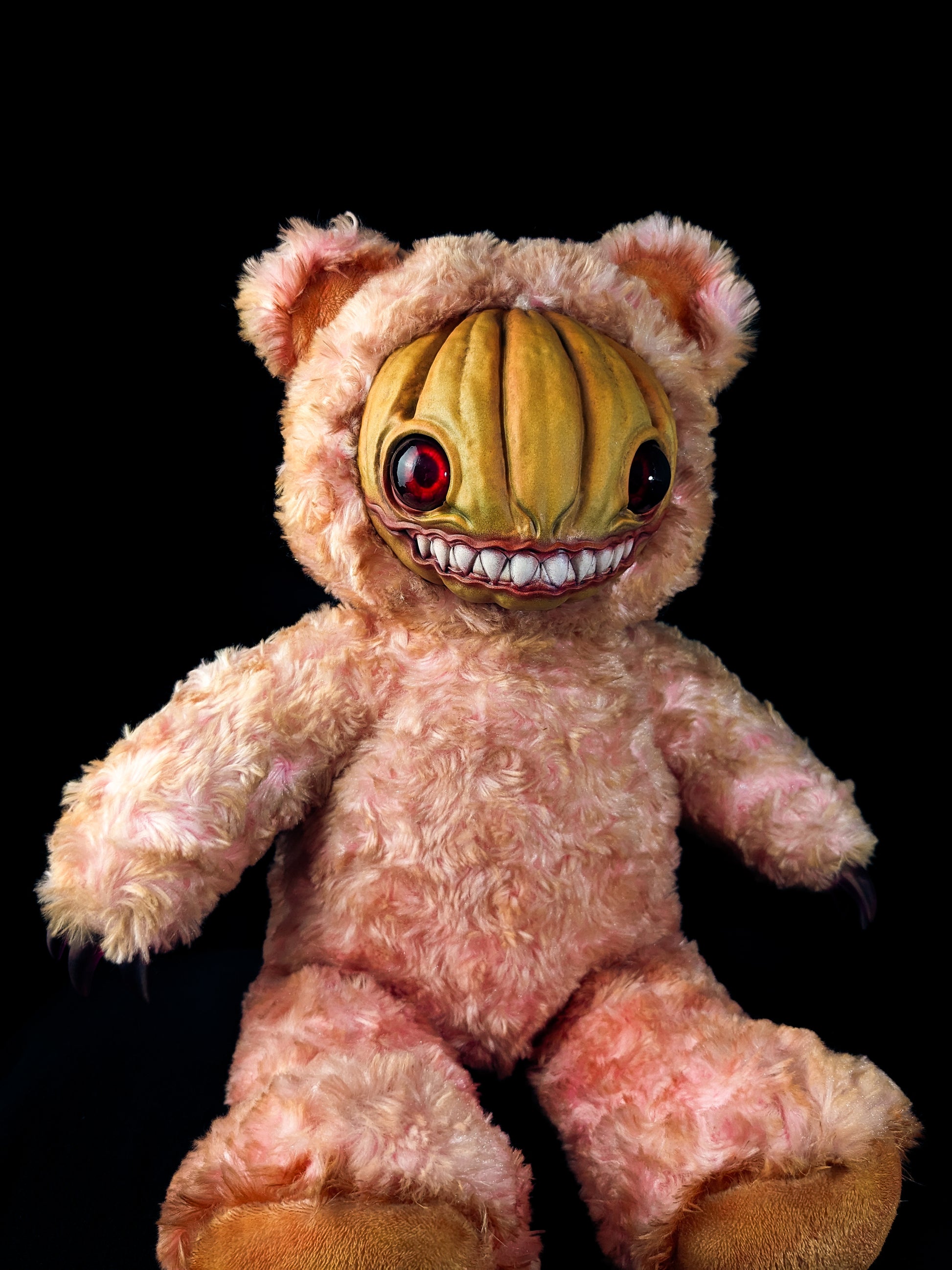 Pumpkin Spite: HAUNTVESTER - CRYPTCRITZ Handcrafted Creepy Cute Halloween Pumpkin Art Doll Plush Toy for Spooky Souls