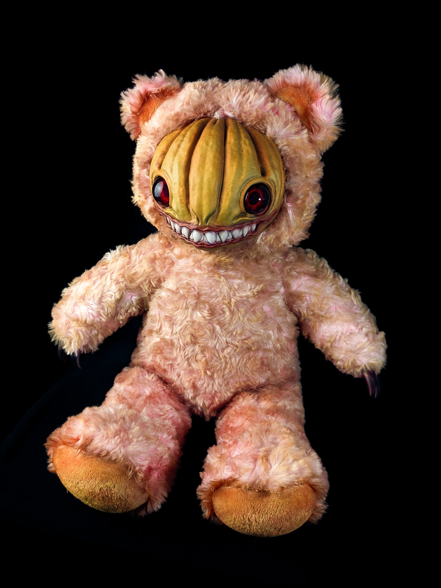 Pumpkin Spite: HAUNTVESTER - CRYPTCRITZ Handcrafted Creepy Cute Halloween Pumpkin Art Doll Plush Toy for Spooky Souls