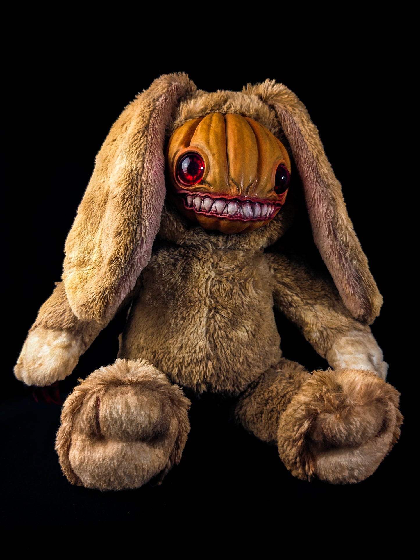 Thumpkin: HAUNTVESTER - CRYPTCRITZ Handcrafted Creepy Cute Halloween Pumpkin Art Doll Plush Toy for Spooky Souls