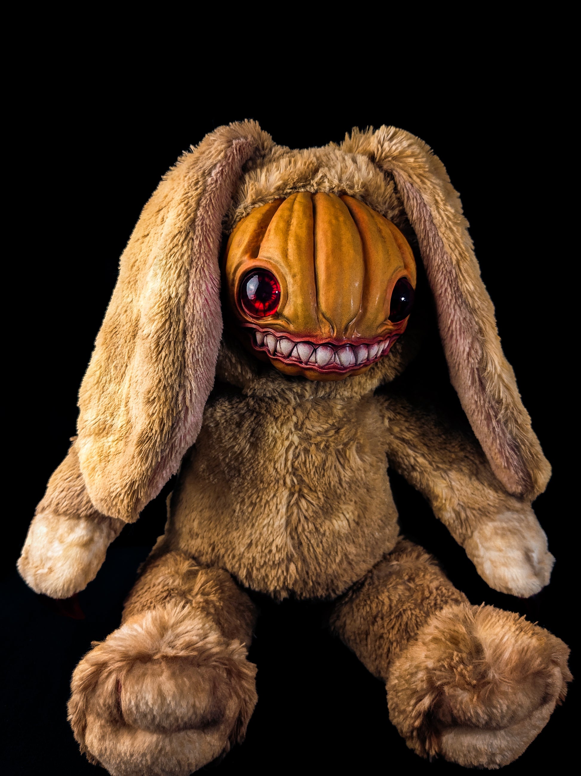 Thumpkin: HAUNTVESTER - CRYPTCRITZ Handcrafted Creepy Cute Halloween Pumpkin Art Doll Plush Toy for Spooky Souls