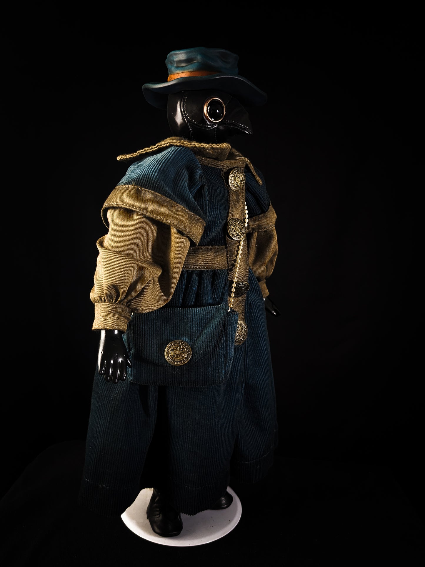 Depression Dolls: The Doctor II - Handmade Plague Doctor Gothic Art Doll for Enigmatic Souls
