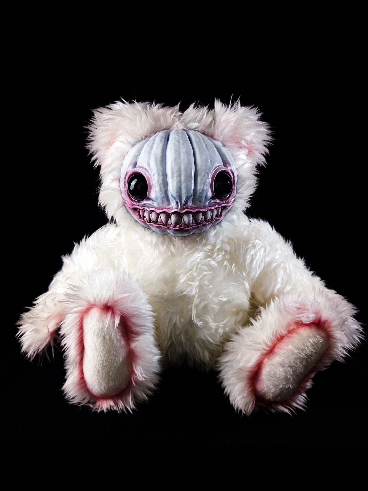 Drained Dweller: HAUNTVESTER - CRYPTCRITZ Handcrafted Creepy Cute Halloween Pumpkin Art Doll Plush Toy for Spooky Souls