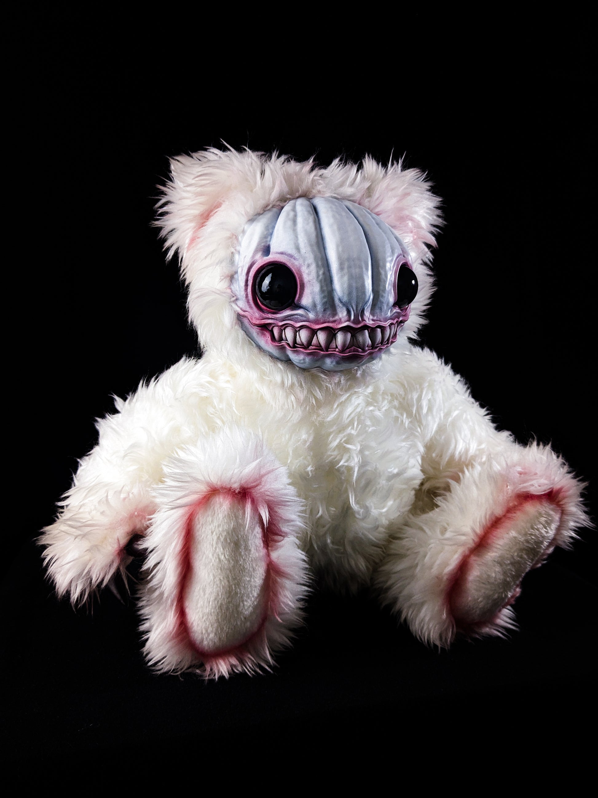 Drained Dweller: HAUNTVESTER - CRYPTCRITZ Handcrafted Creepy Cute Halloween Pumpkin Art Doll Plush Toy for Spooky Souls