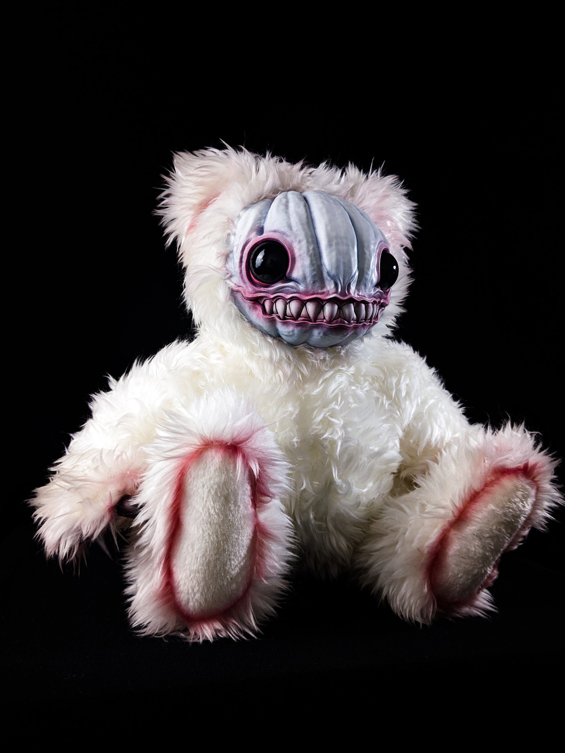 Drained Dweller: HAUNTVESTER - CRYPTCRITZ Handcrafted Creepy Cute Halloween Pumpkin Art Doll Plush Toy for Spooky Souls