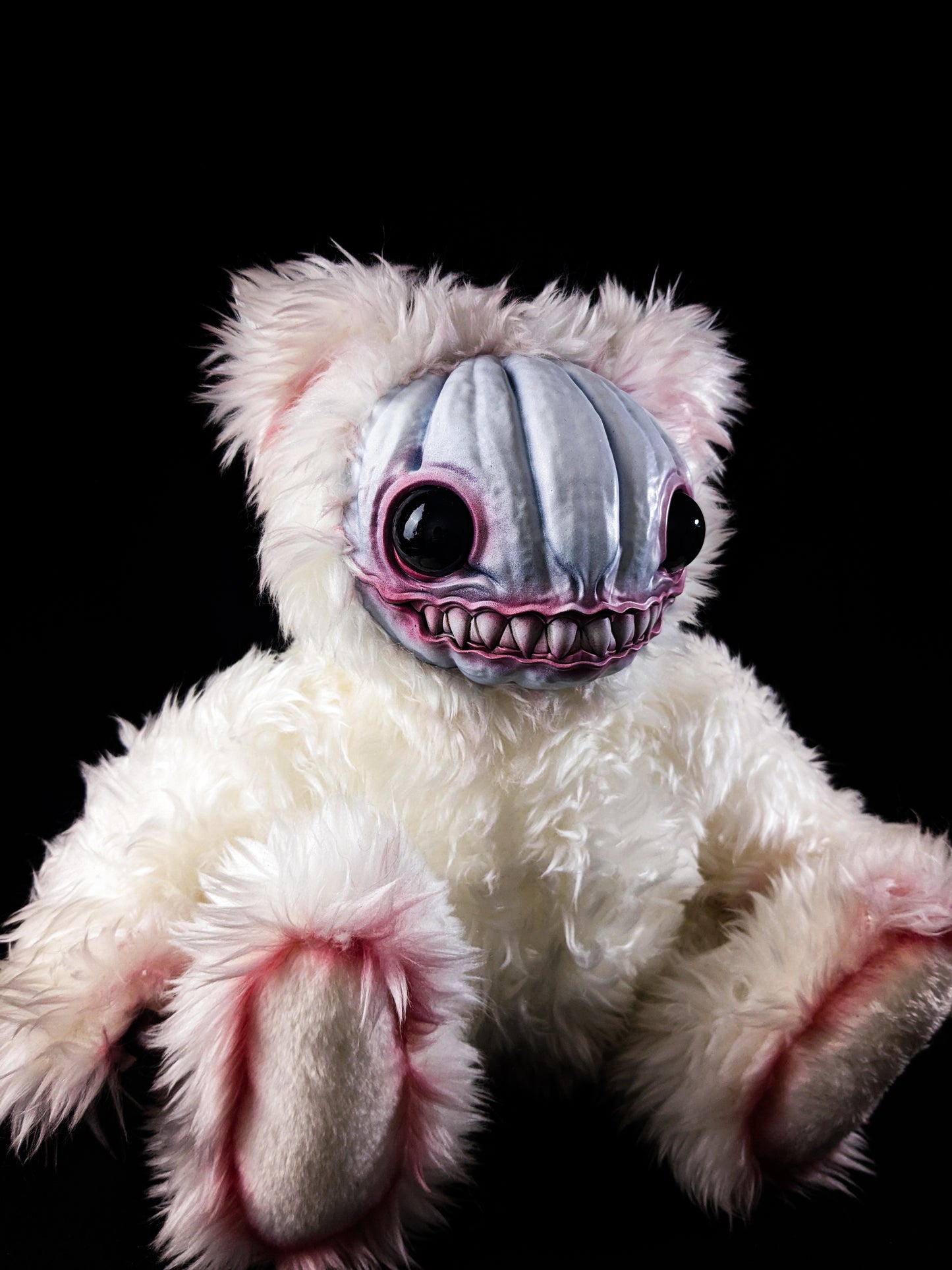 Drained Dweller: HAUNTVESTER - CRYPTCRITZ Handcrafted Creepy Cute Halloween Pumpkin Art Doll Plush Toy for Spooky Souls