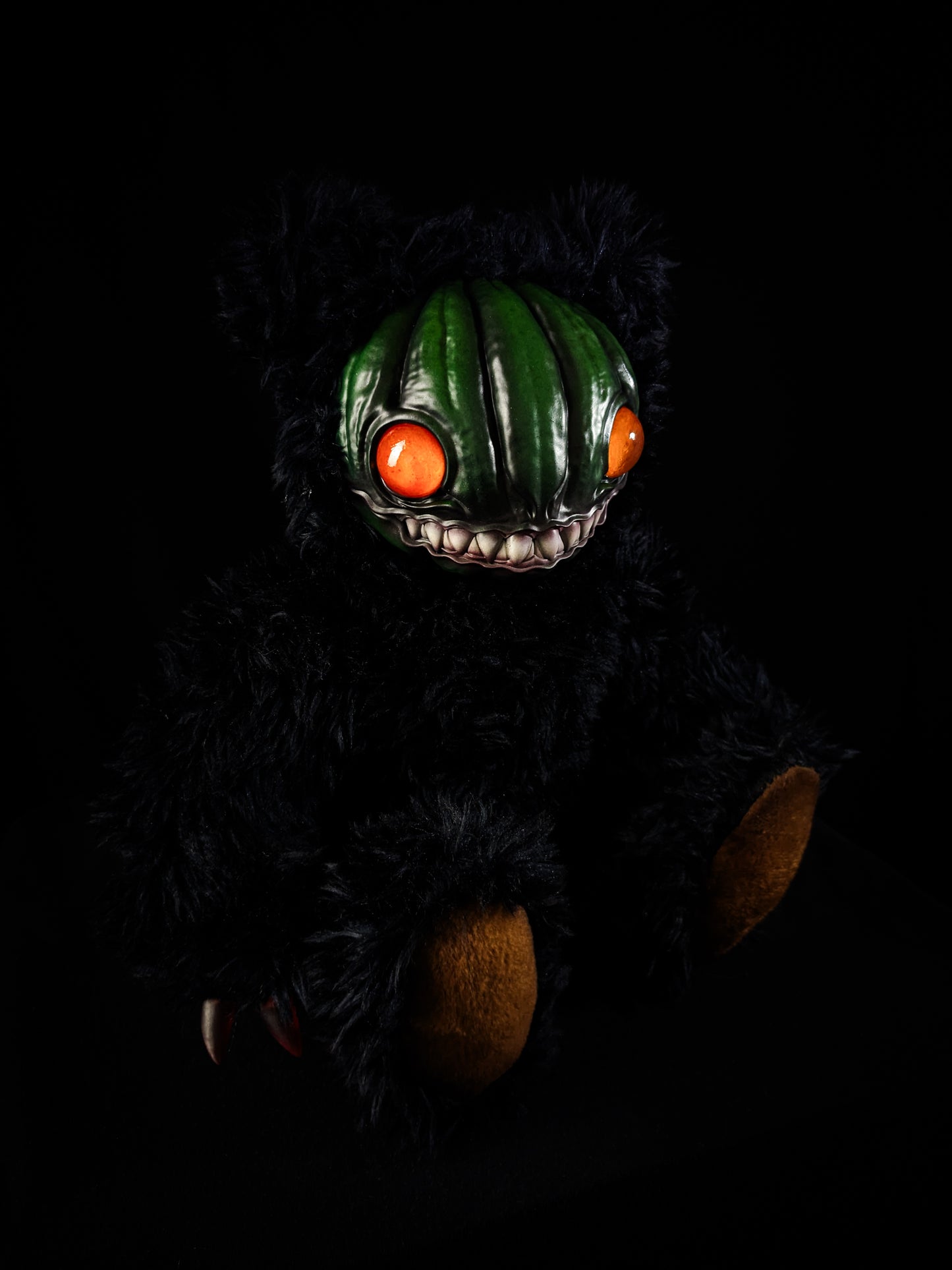 Toxic Terror: HAUNTVESTER - CRYPTCRITZ Handcrafted Creepy Cute Halloween Pumpkin Art Doll Plush Toy for Spooky Souls