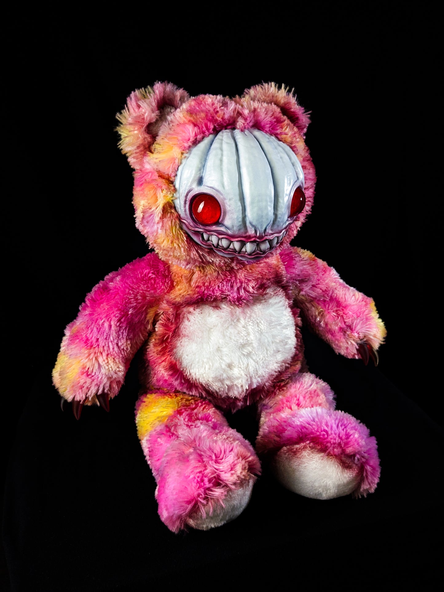 Crimson Husk: HAUNTVESTER - CRYPTCRITZ Handcrafted Creepy Cute Halloween Pumpkin Art Doll Plush Toy for Spooky Souls