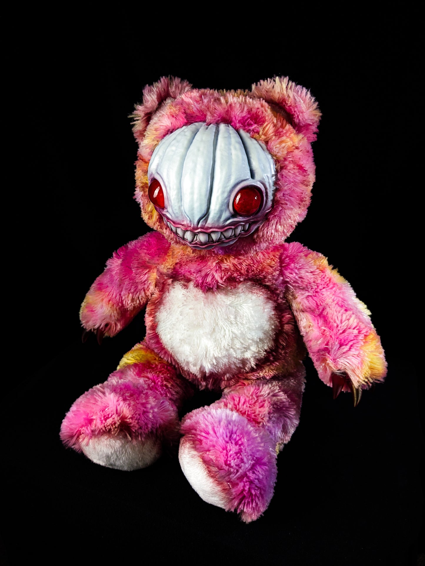 Crimson Husk: HAUNTVESTER - CRYPTCRITZ Handcrafted Creepy Cute Halloween Pumpkin Art Doll Plush Toy for Spooky Souls