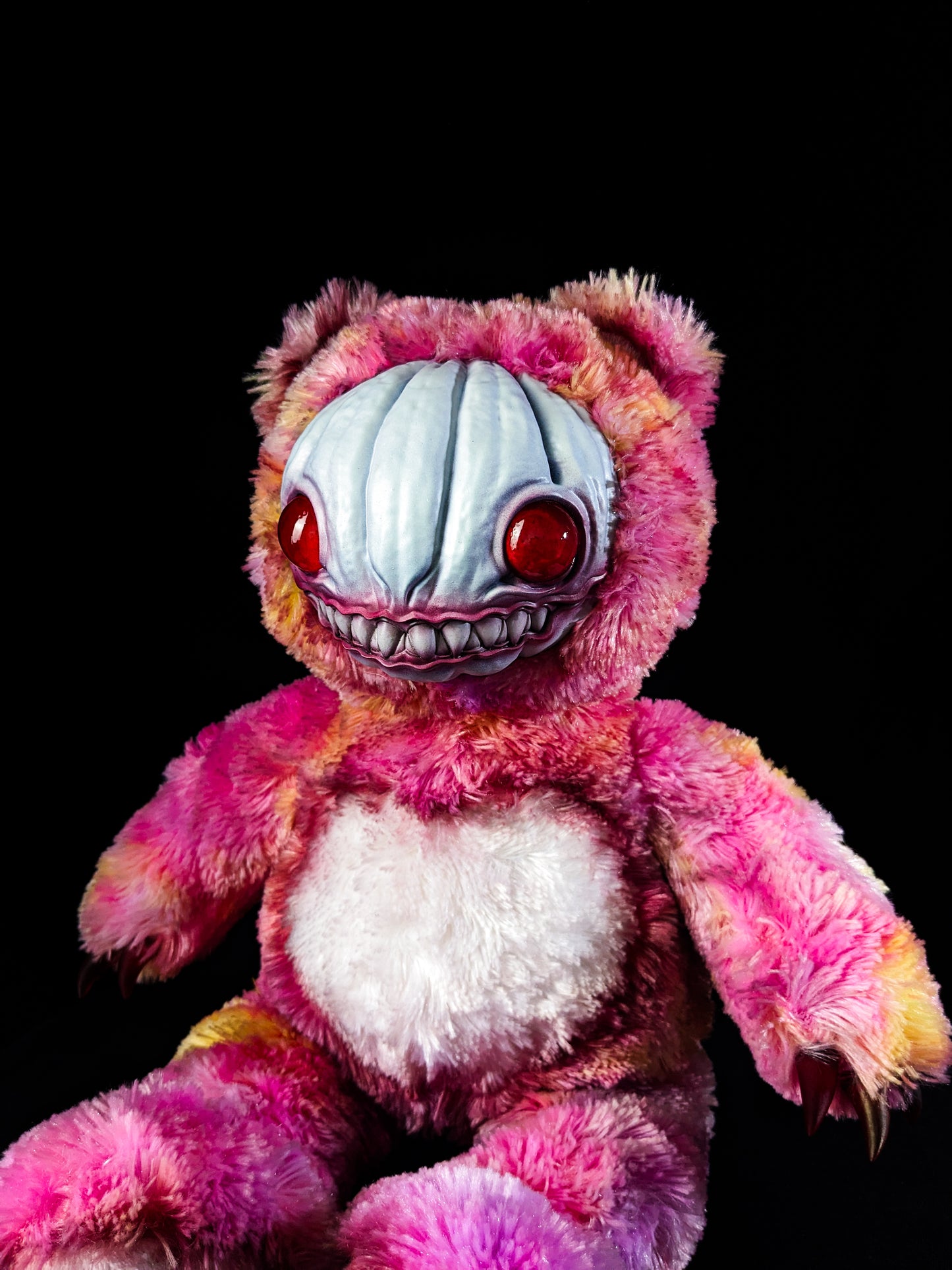 Crimson Husk: HAUNTVESTER - CRYPTCRITZ Handcrafted Creepy Cute Halloween Pumpkin Art Doll Plush Toy for Spooky Souls