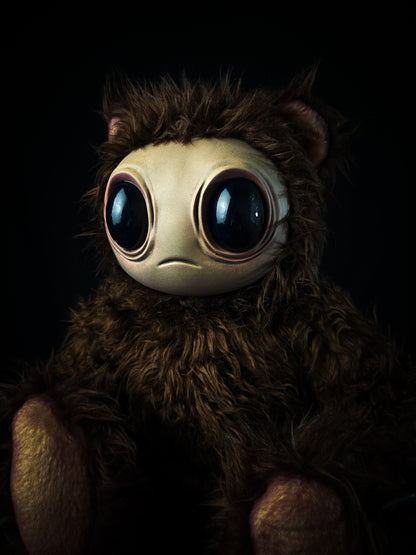 Ethereal Wilderness: Meeporo - CRYPTCRITS Handmade Mystical Woodland Spirit Art Doll Plush Toy for Enigmatic Wanderers
