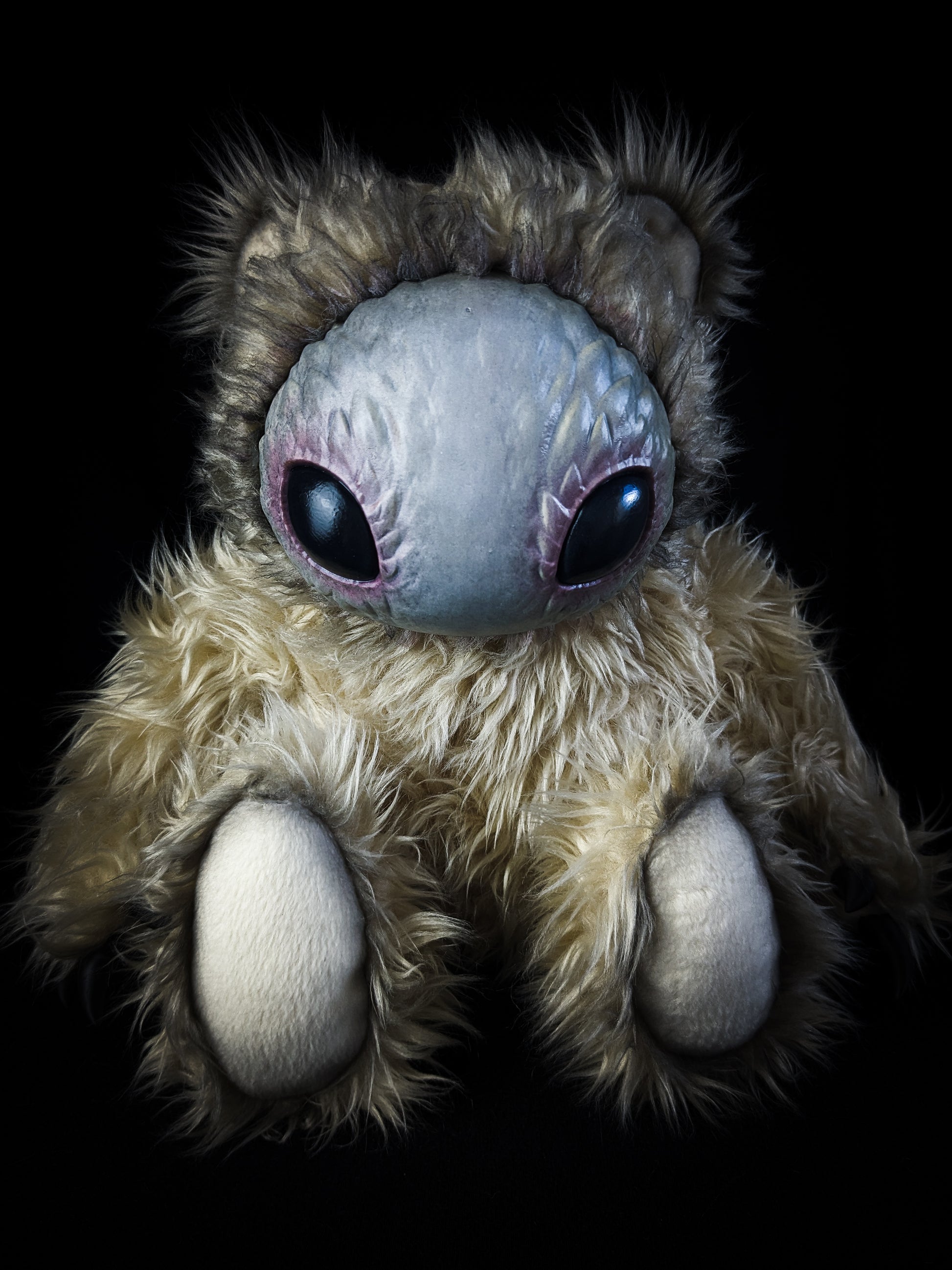 Cosmic Whispers: HOLOTH - CRYPTCRITS Handmade Moth Alien Art Doll Plush Toy for Mysterious Space Explorers