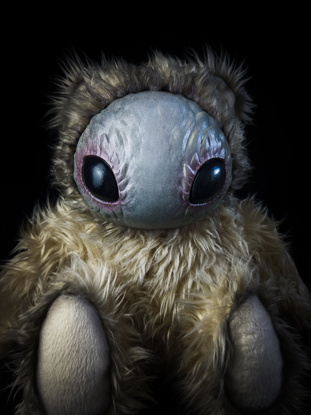 Cosmic Whispers: HOLOTH - CRYPTCRITS Handmade Moth Alien Art Doll Plush Toy for Mysterious Space Explorers