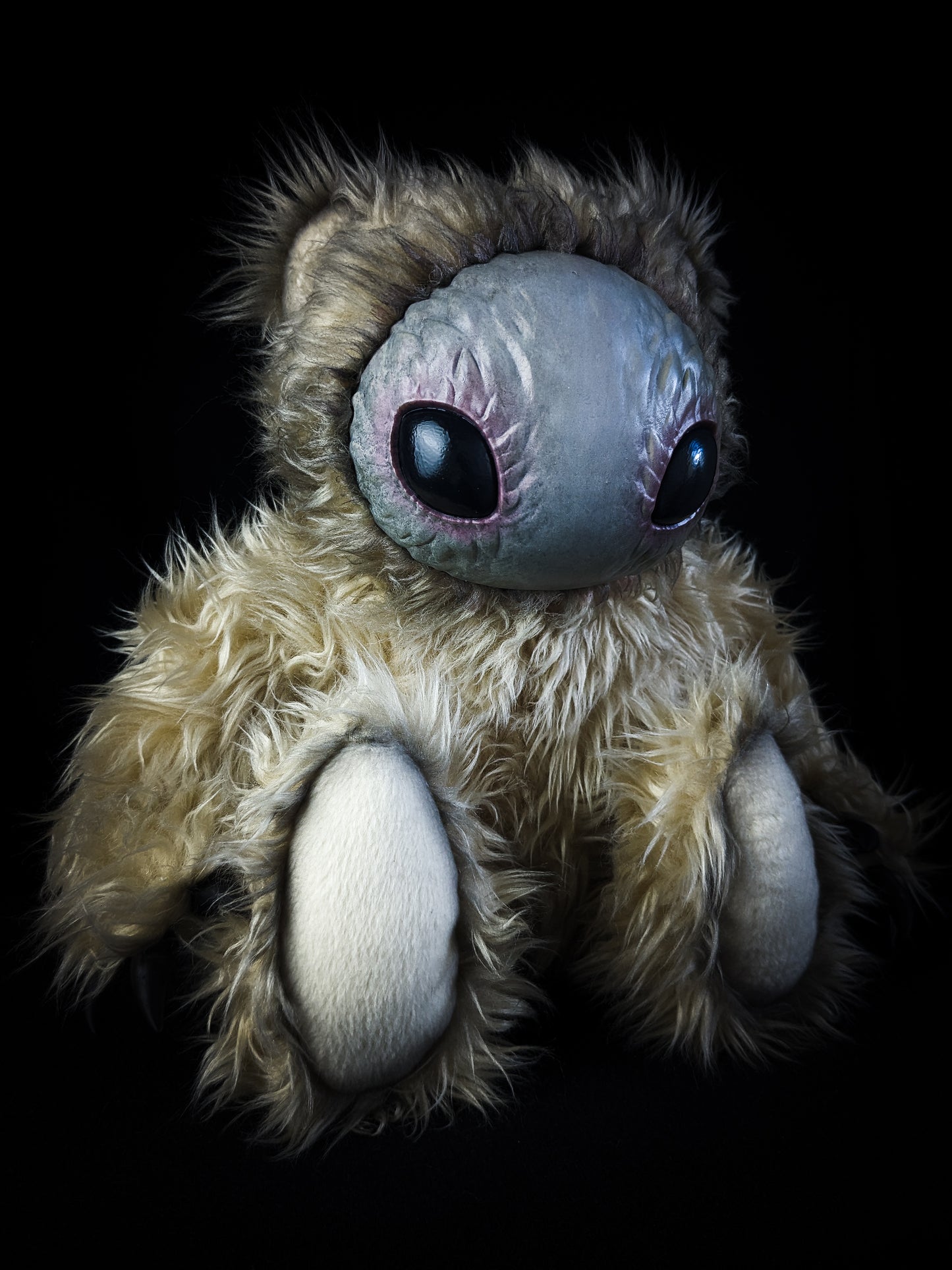 Cosmic Whispers: HOLOTH - CRYPTCRITS Handmade Moth Alien Art Doll Plush Toy for Mysterious Space Explorers