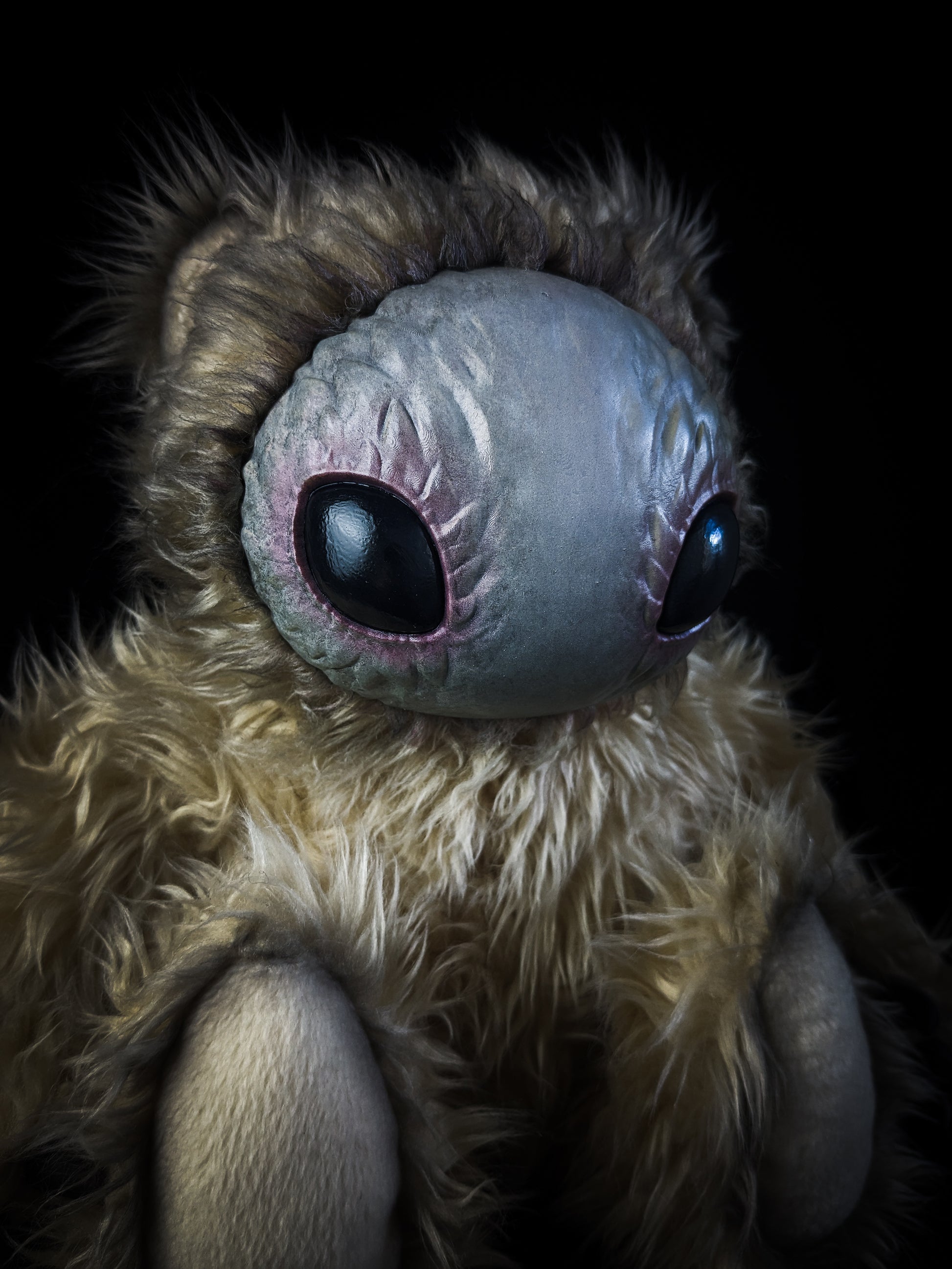 Cosmic Whispers: HOLOTH - CRYPTCRITS Handmade Moth Alien Art Doll Plush Toy for Mysterious Space Explorers